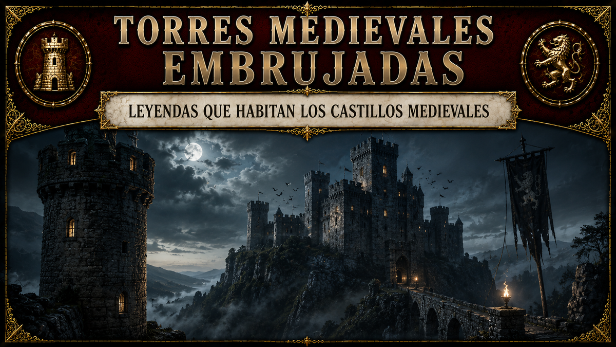 Imagen de un castillo con varias torres, en tonos azules, tétricos y el título del artículo en la parte superior
