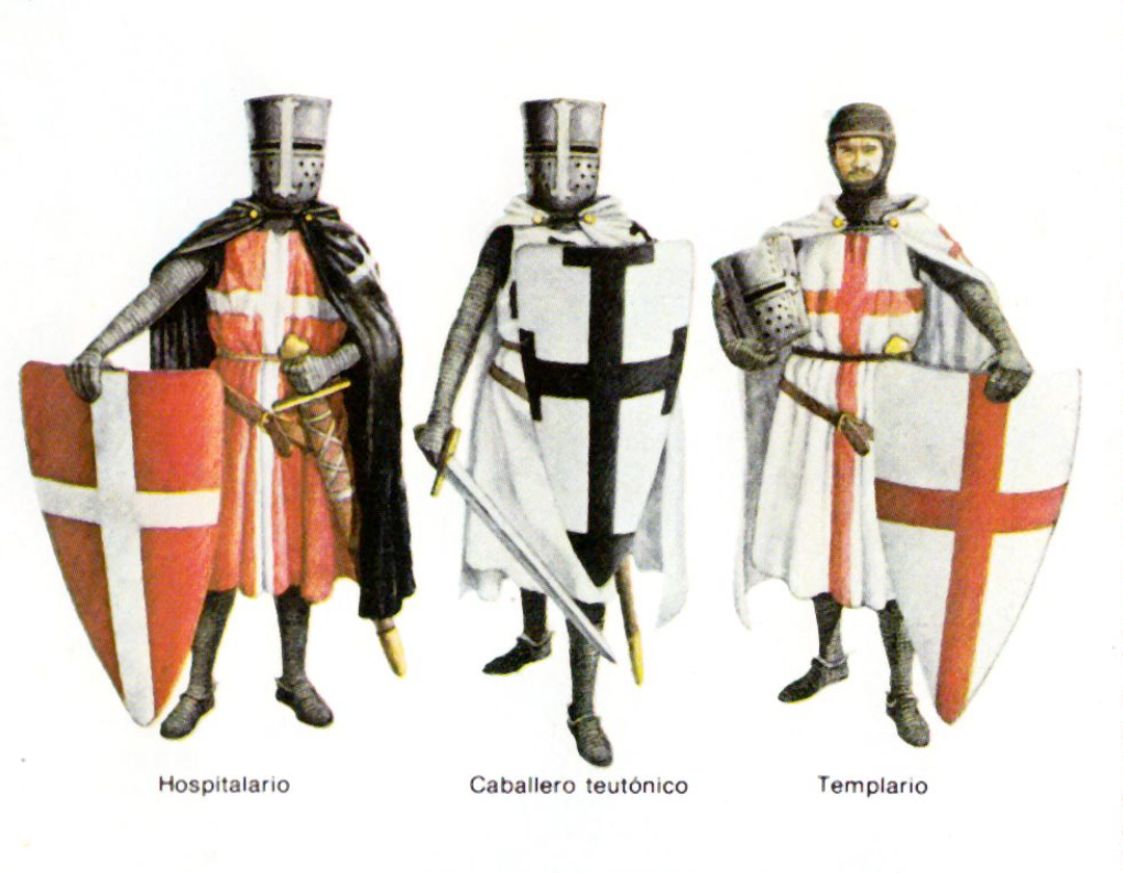 Armas, castillos y fortalezas Templarias, Hospitalarias y Teutónicas de la Edad Media