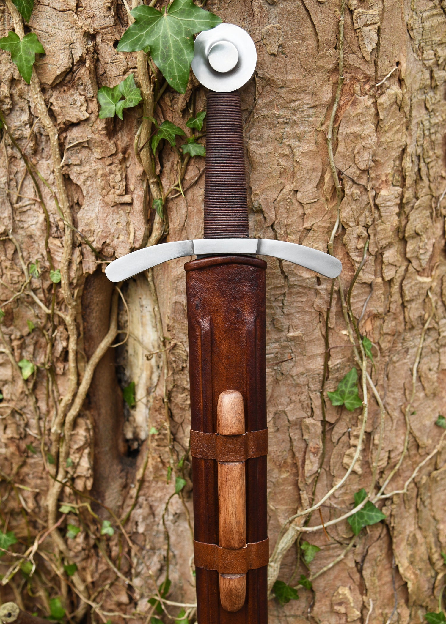 Espada Con Pomo De Disco Cruzado Con Vaina, Lucha De Espectáculo, Categoría-B en Tienda Medieval.