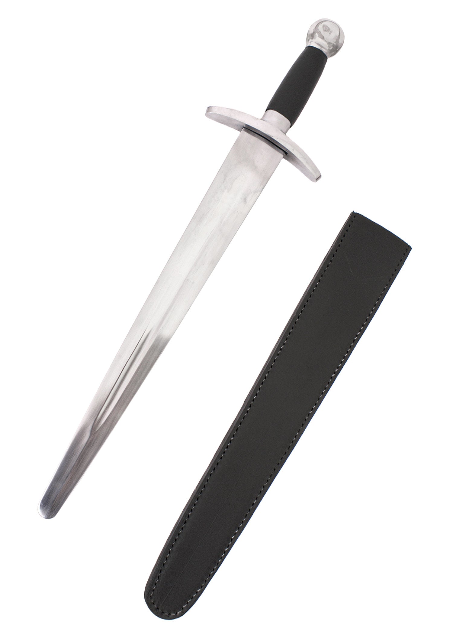 Imagen única de: Daga De Combate Medieval Con Funda De Cuero.