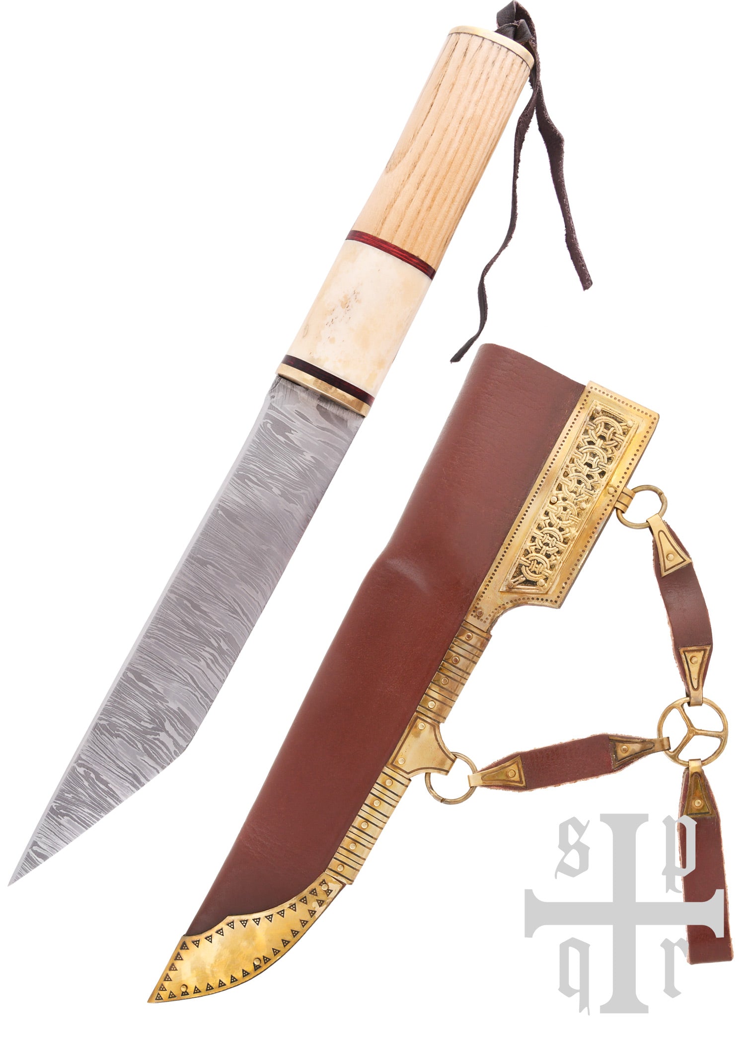 Imagen única de: Broken Back Sax, Cuchillo Viking Sax, Acero De Damasco