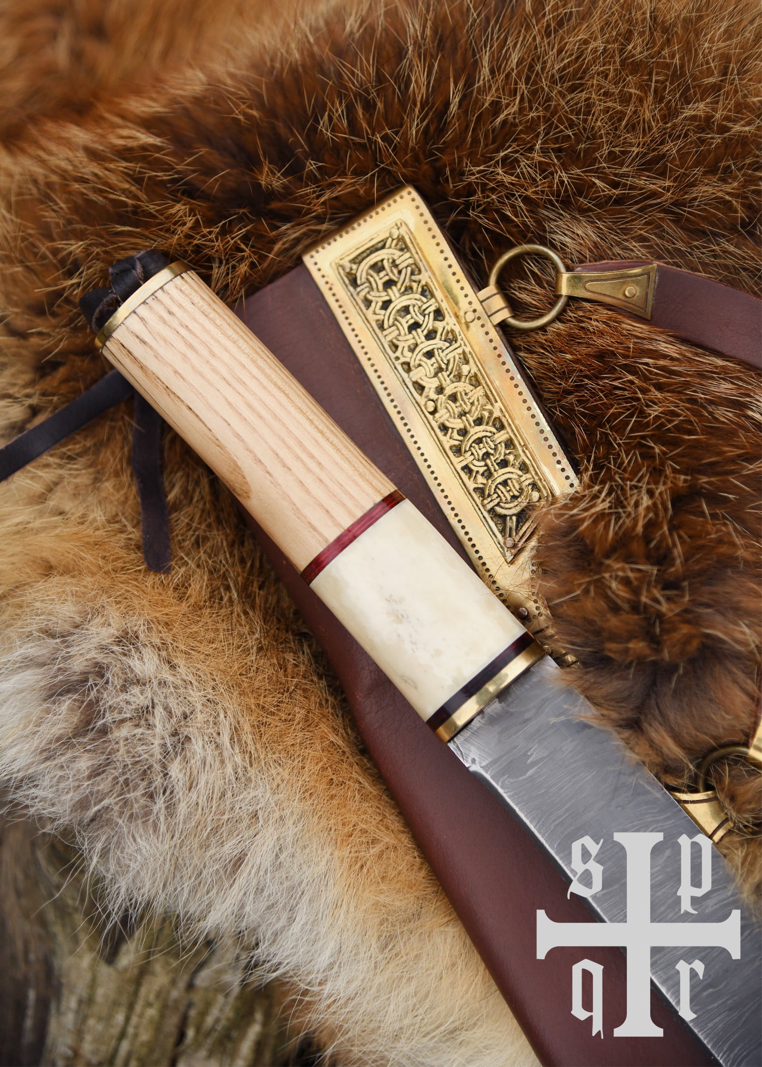 Imagen única de: Broken Back Sax, Cuchillo Viking Sax, Acero De Damasco