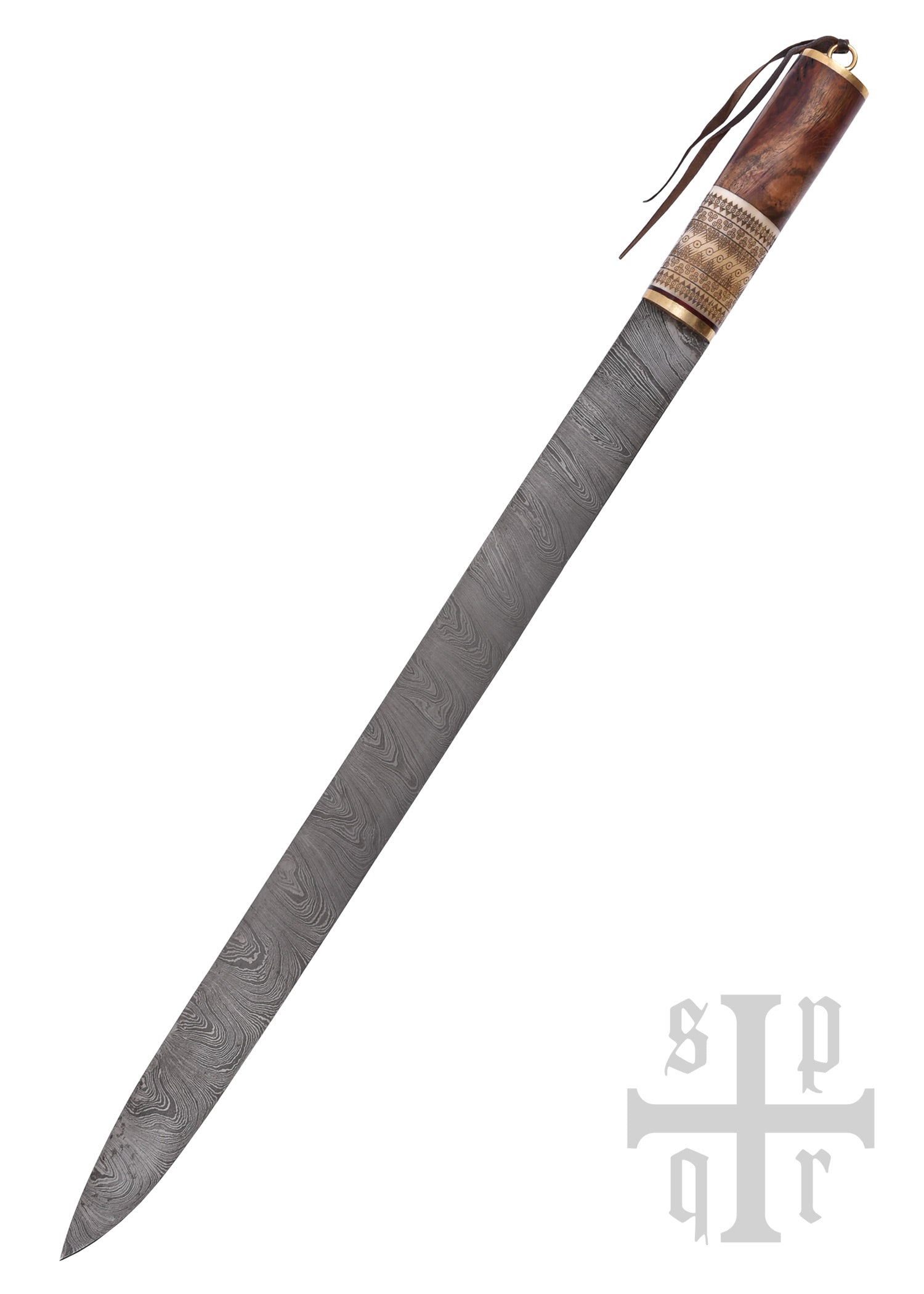 Imagen única de: Sax (Seax) Largo De Birka, Cuchillo De Sax (Seax) Vikingo, Acero De Damasco