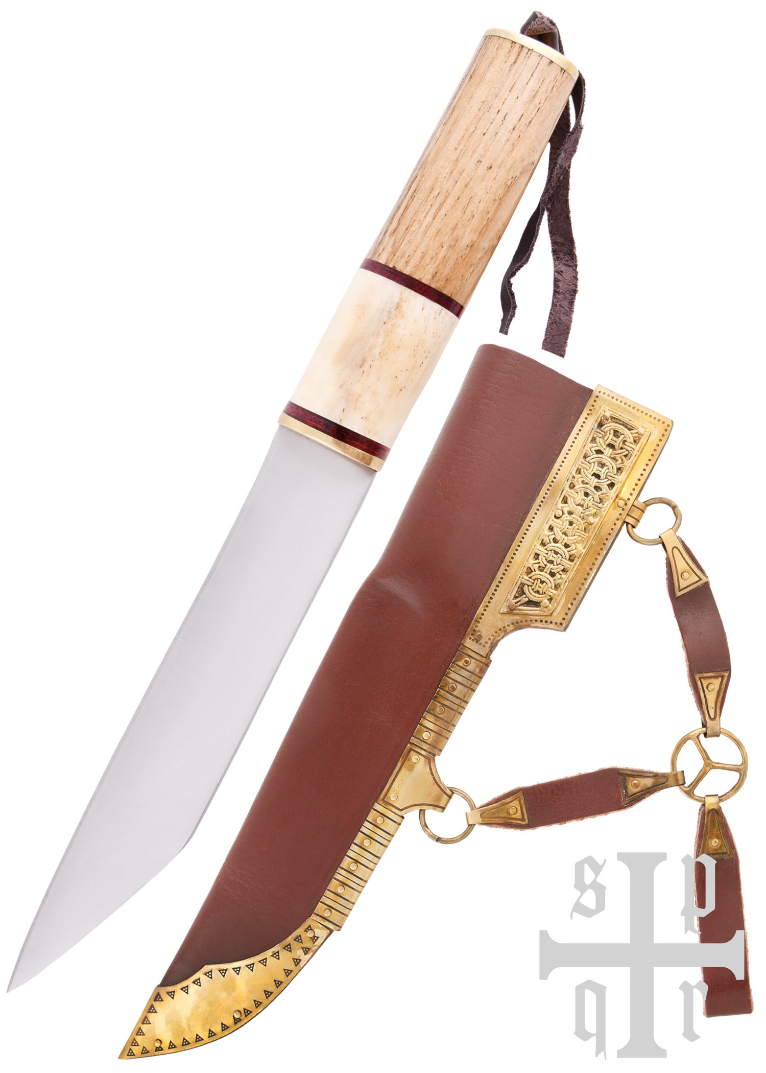 Imagen única de: Broken Back Sax, Cuchillo De Sax (Seax) Vikingo, Acero Al Carbono