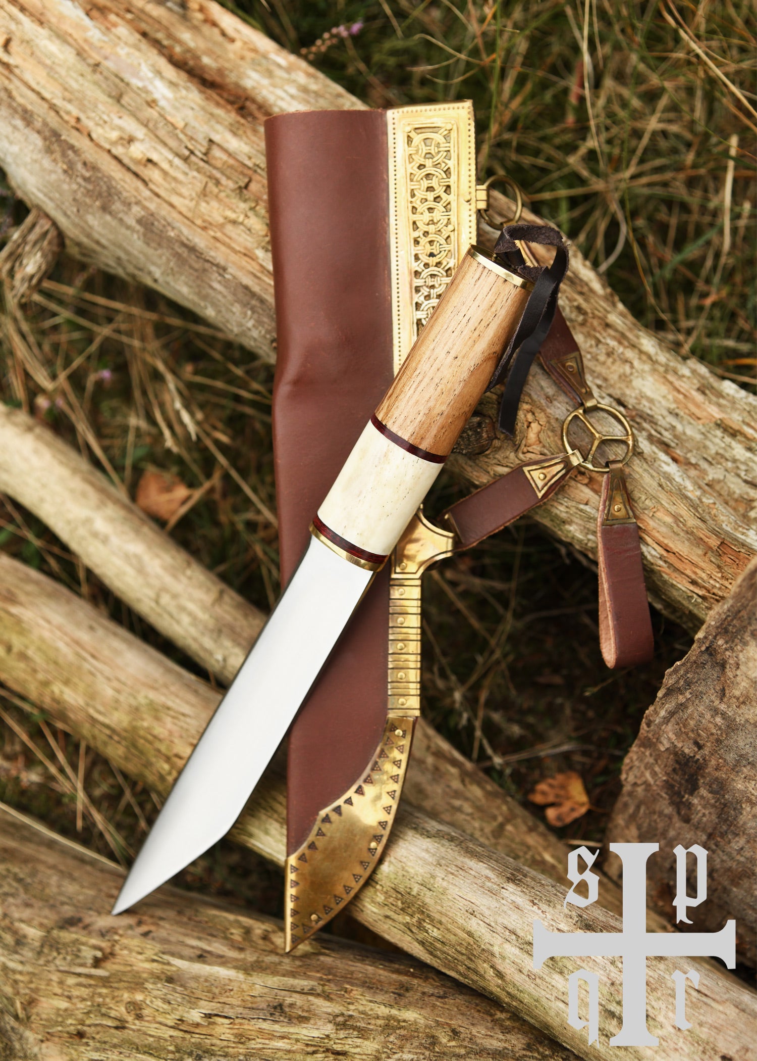 Imagen única de: Broken Back Sax, Cuchillo De Sax (Seax) Vikingo, Acero Al Carbono