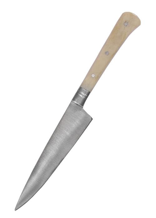 Imagen única de: Cuchillo De Comedor Con Mango De Hueso, 18 Cm Con Funda