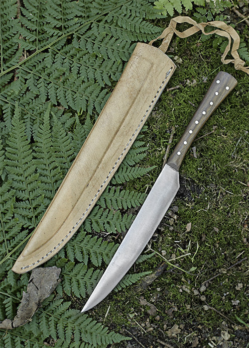 Imagen única de: Cuchillo De Comedor Con Mango De Madera, 23,5 Cm, Con Funda