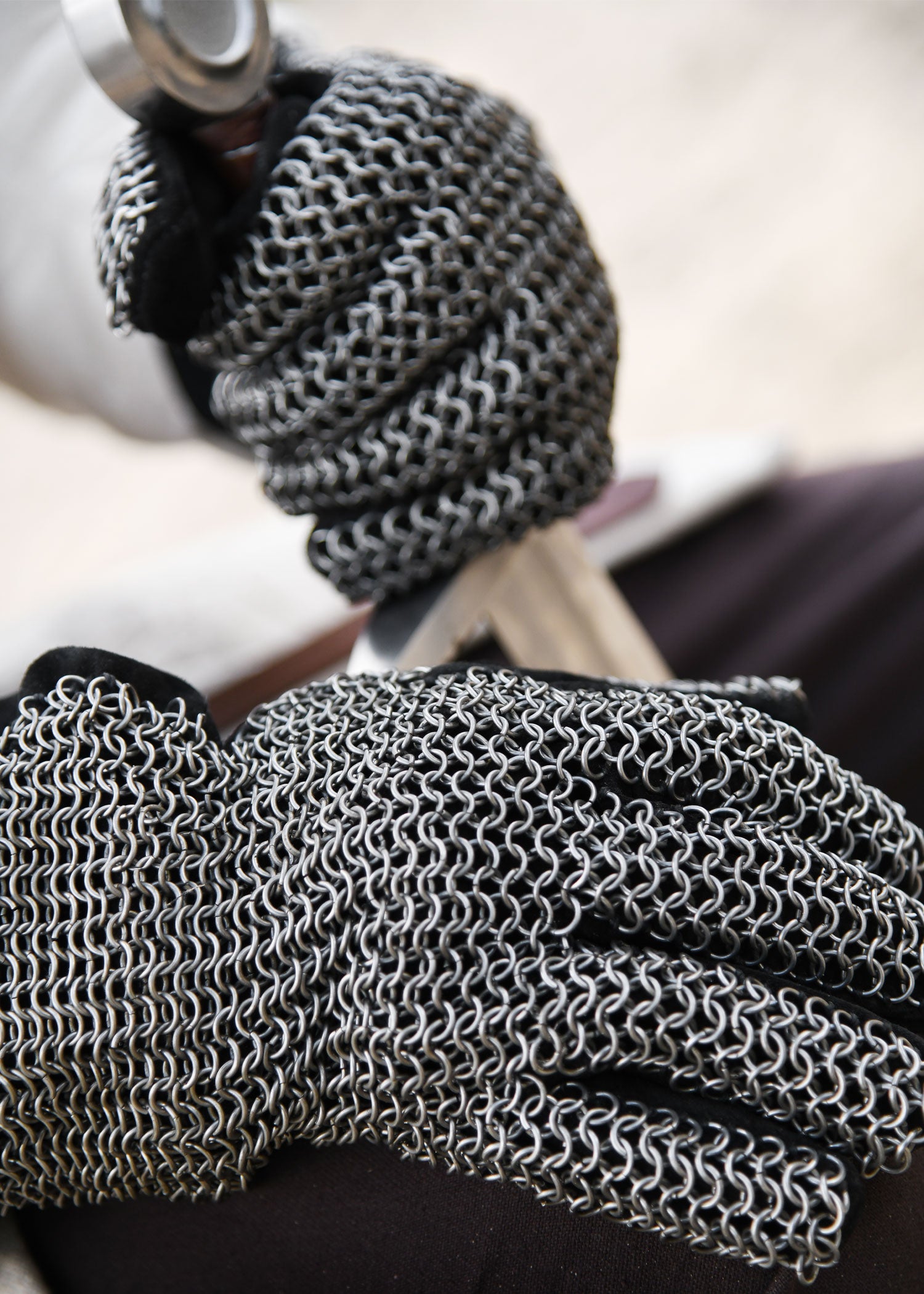 Imagen única de: Guantes De Dedo Con Malla De Cadena, Di6 Mm, Sin Tratar