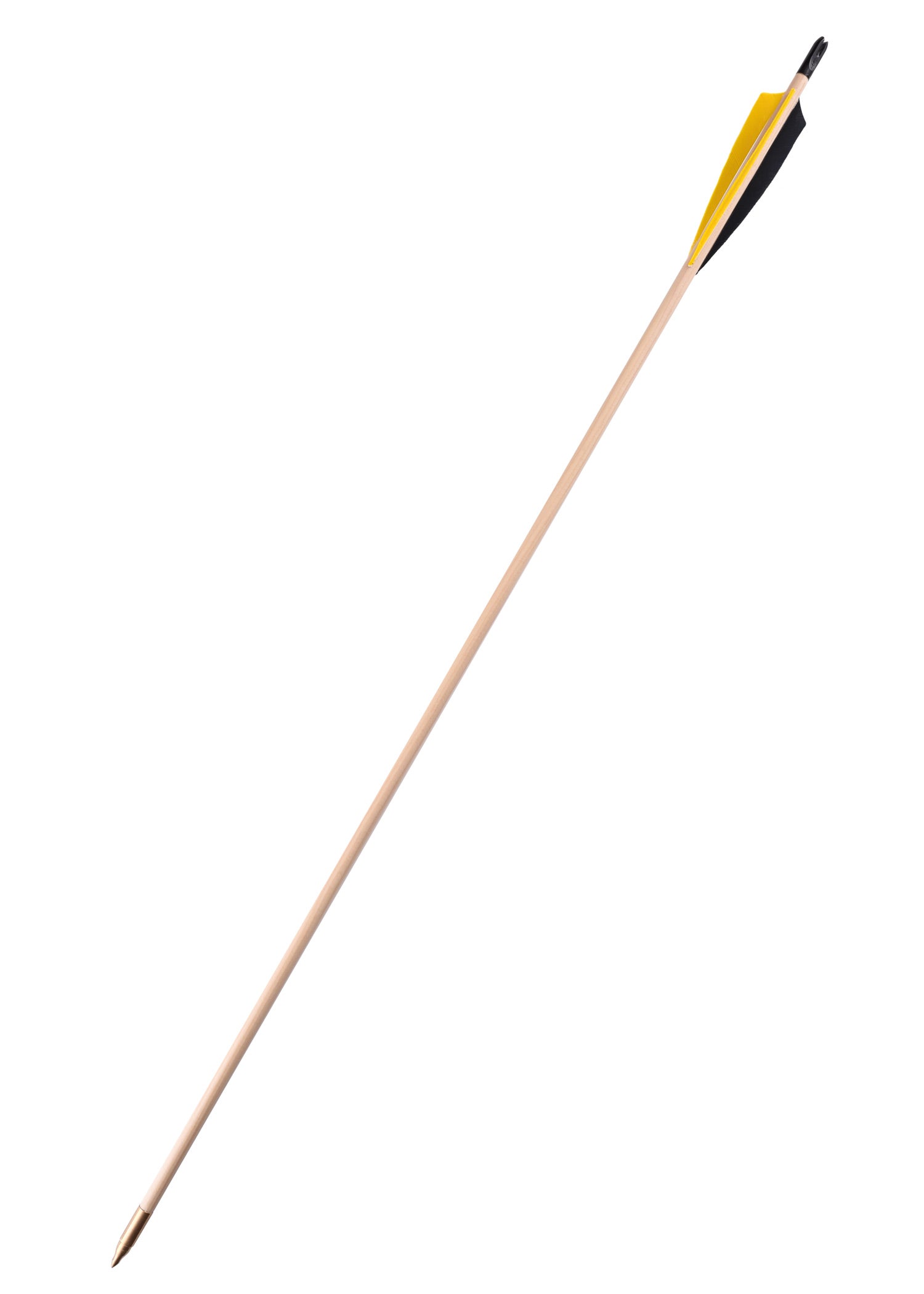 Flecha Confeccionada De 32 Pulgadas, 11/32, Plumas Naturales Marrón/marrón/verde, Escudo De 5 Pulgadas 1