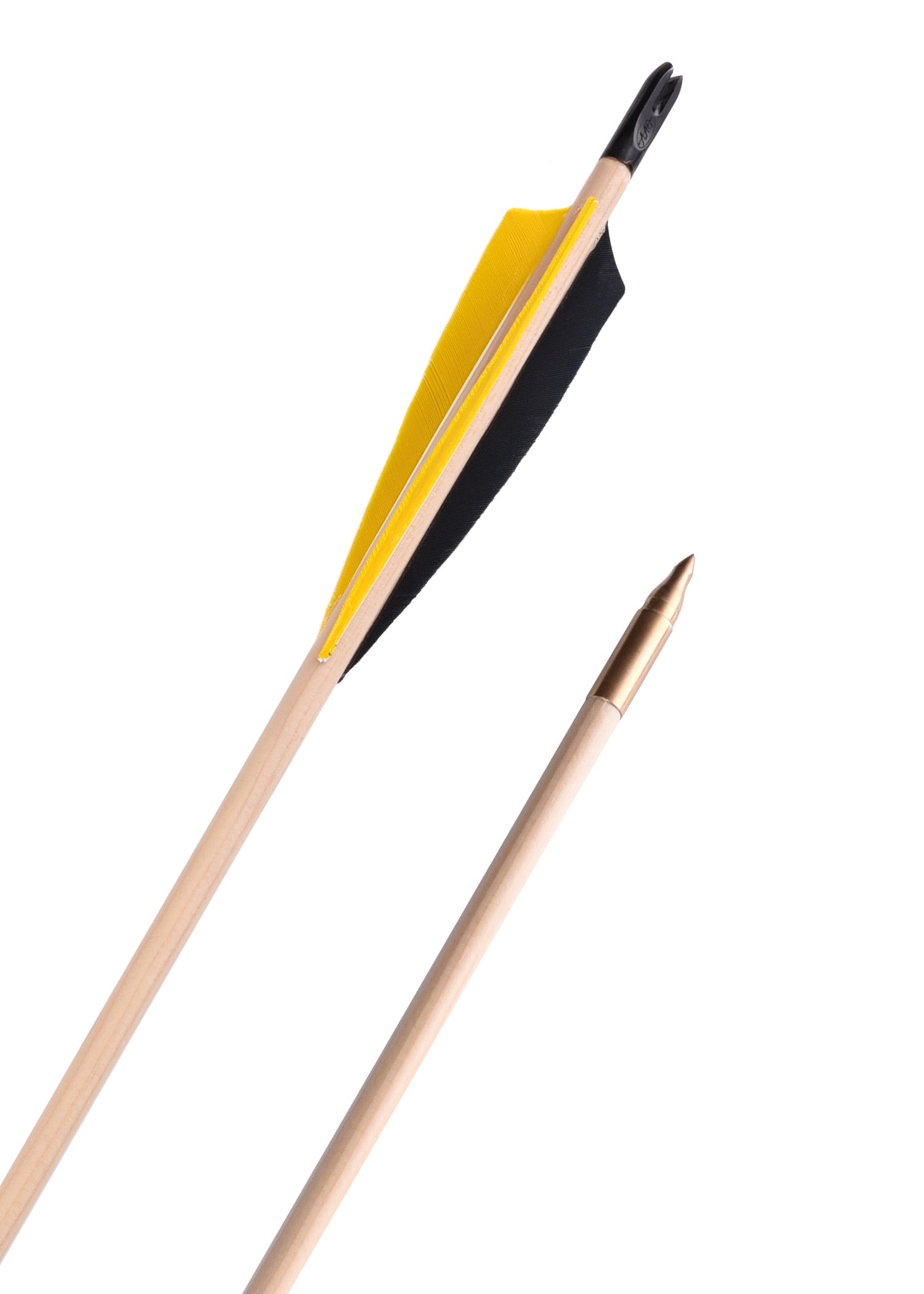 Flecha Confeccionada De 32 Pulgadas, 11/32, Plumas Naturales Marrón/marrón/verde, Escudo De 5 Pulgadas 2