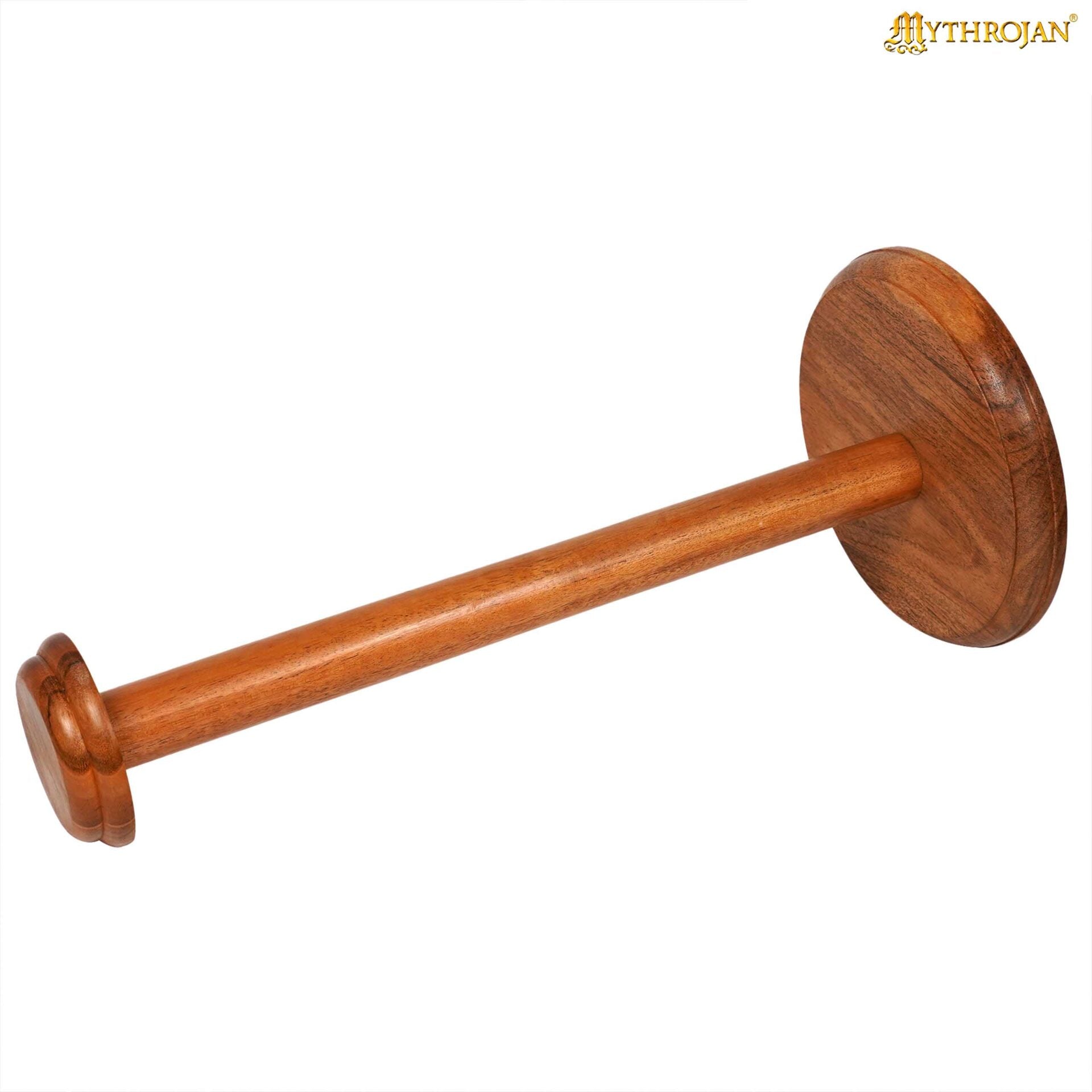 Soporte de madera maciza para casco y sombrero — exhibidor artesanal - imagen 8