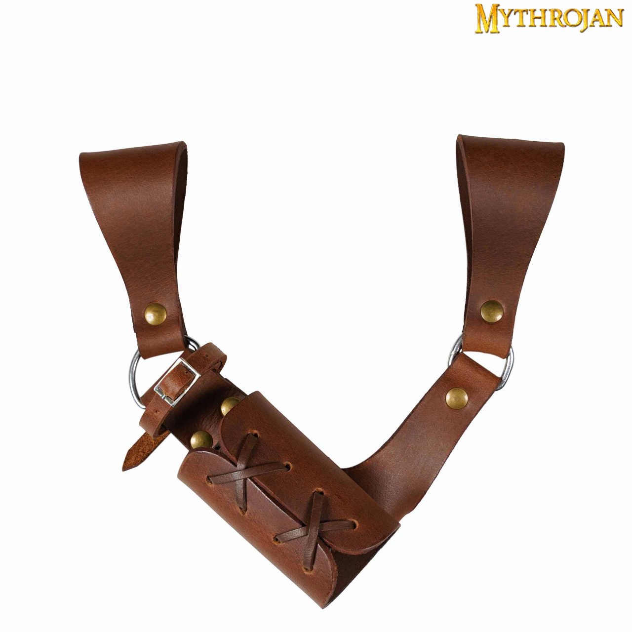 Portaespadas de cuero genuino ajustable para cinturón 6 cm - imagen 8