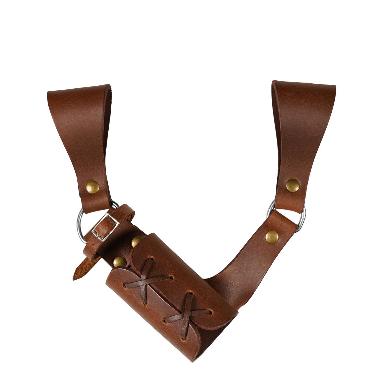 Portaespadas de cuero genuino ajustable para cinturón 6 cm - imagen 14