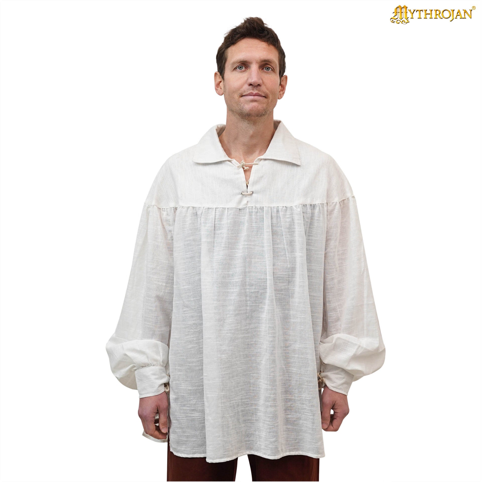 Camisa medieval de bardo 100% algodón - imagen 9