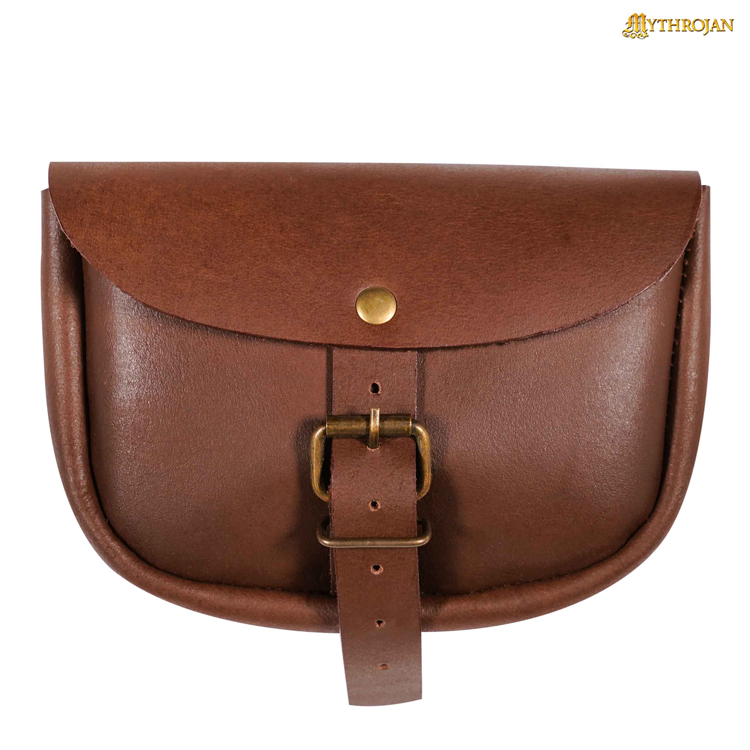 Bolsa de cinturón medieval de cuero para LARP, SCA y Renacimiento - imagen 16