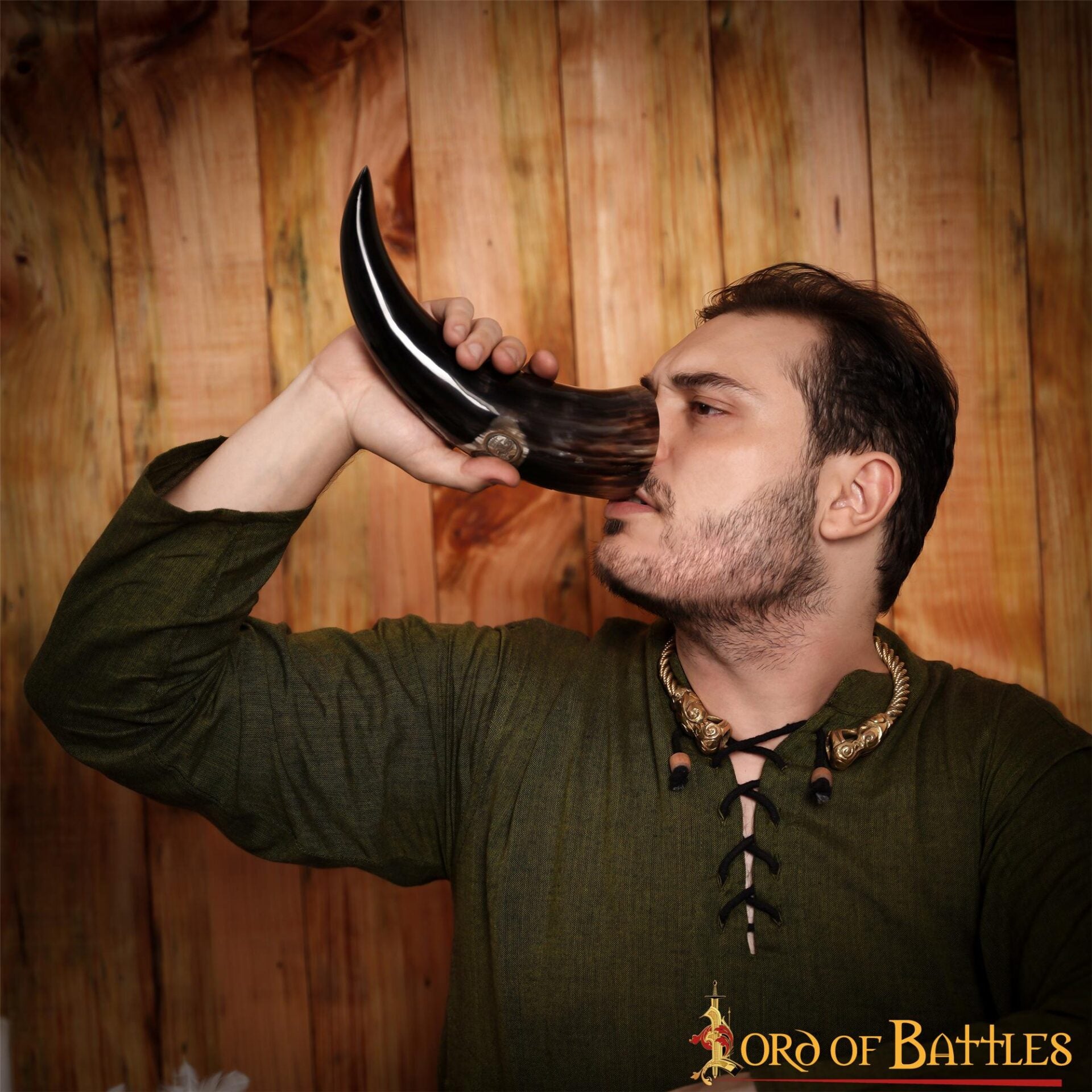 Imagen única de: Viking Drinking Horn 500 - 600 Ml Cuerno de Buey Auténtico Hecho a Mano