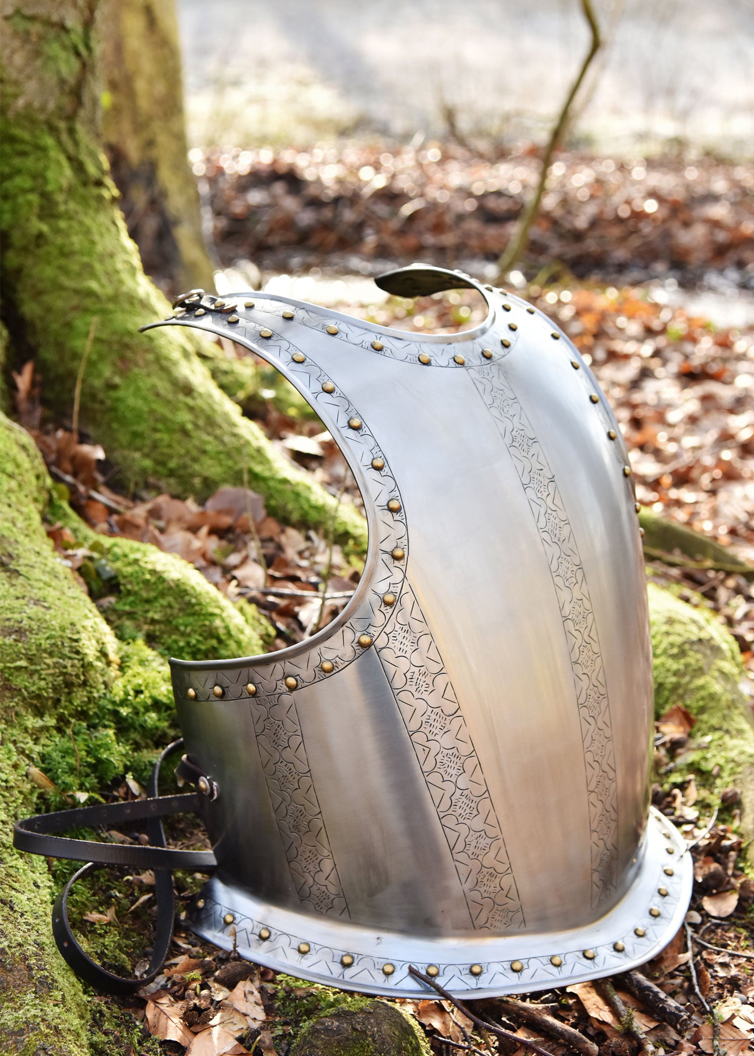 Imagen única de: Coraza Medieval, Armadura Con Grabados, Acero.