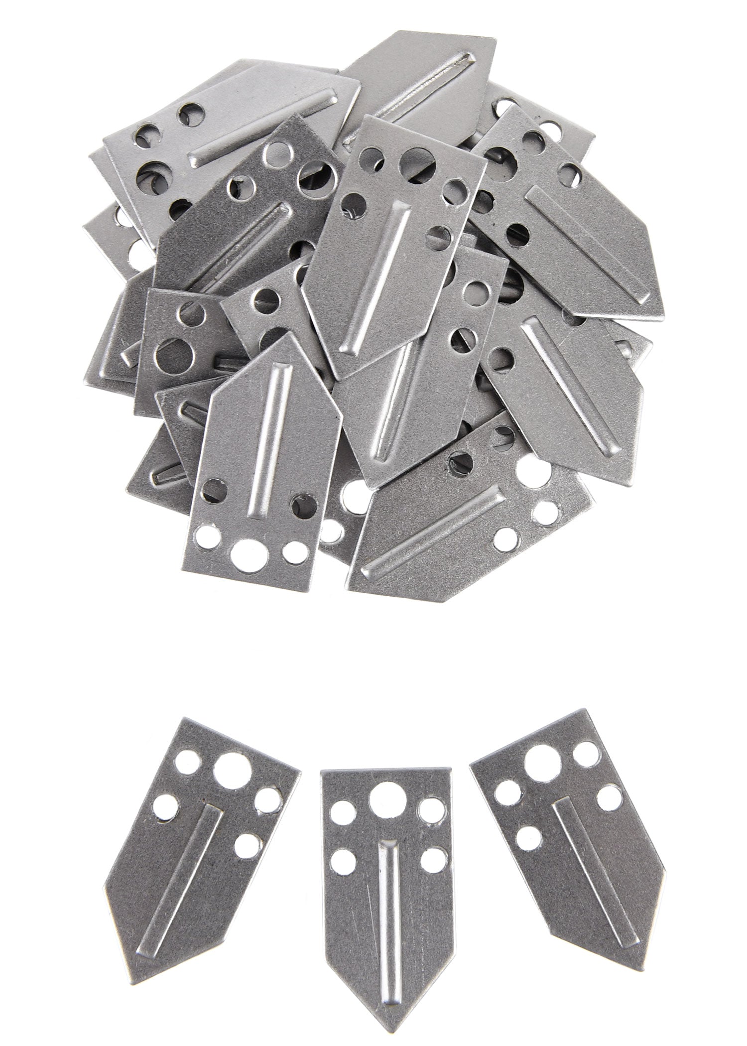 Imagen única de: Básculas De Acero Para Armadura De Listones De 13 Mm X 25 Mm (Paquete De 25)