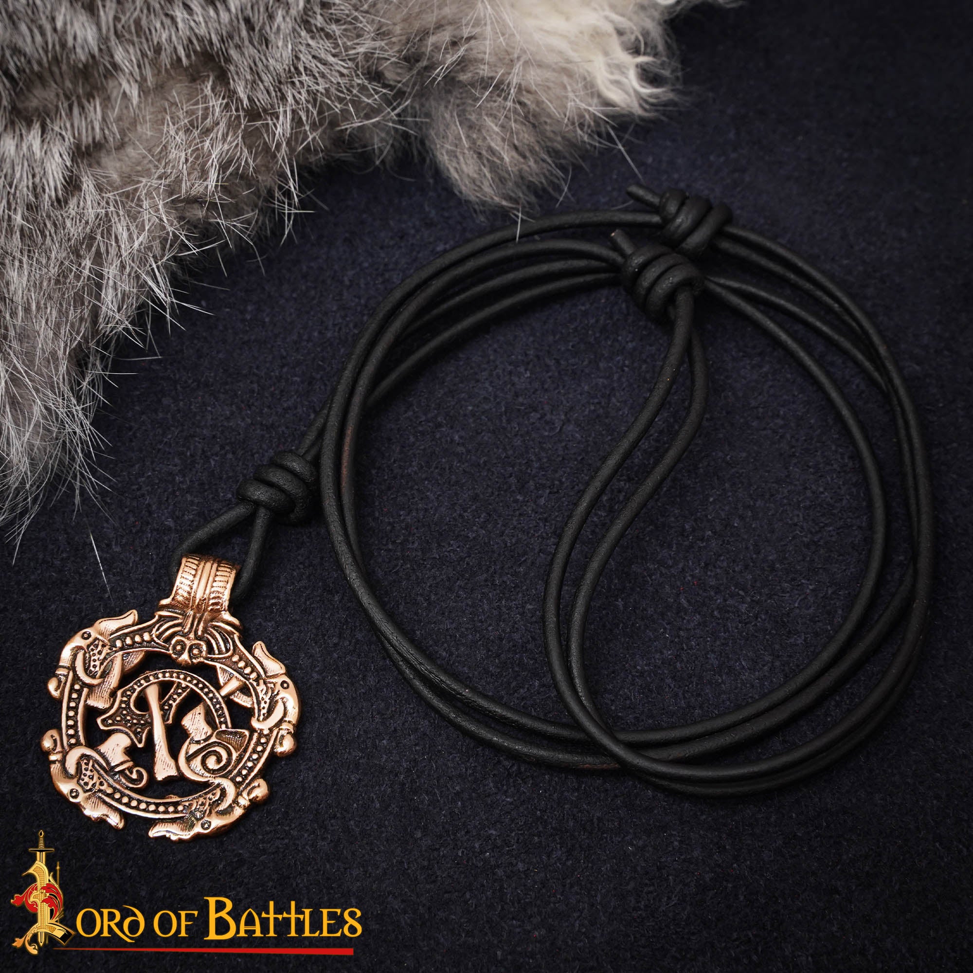 Imagen única de: Colgante Serpiente Vikinga de Bronce
