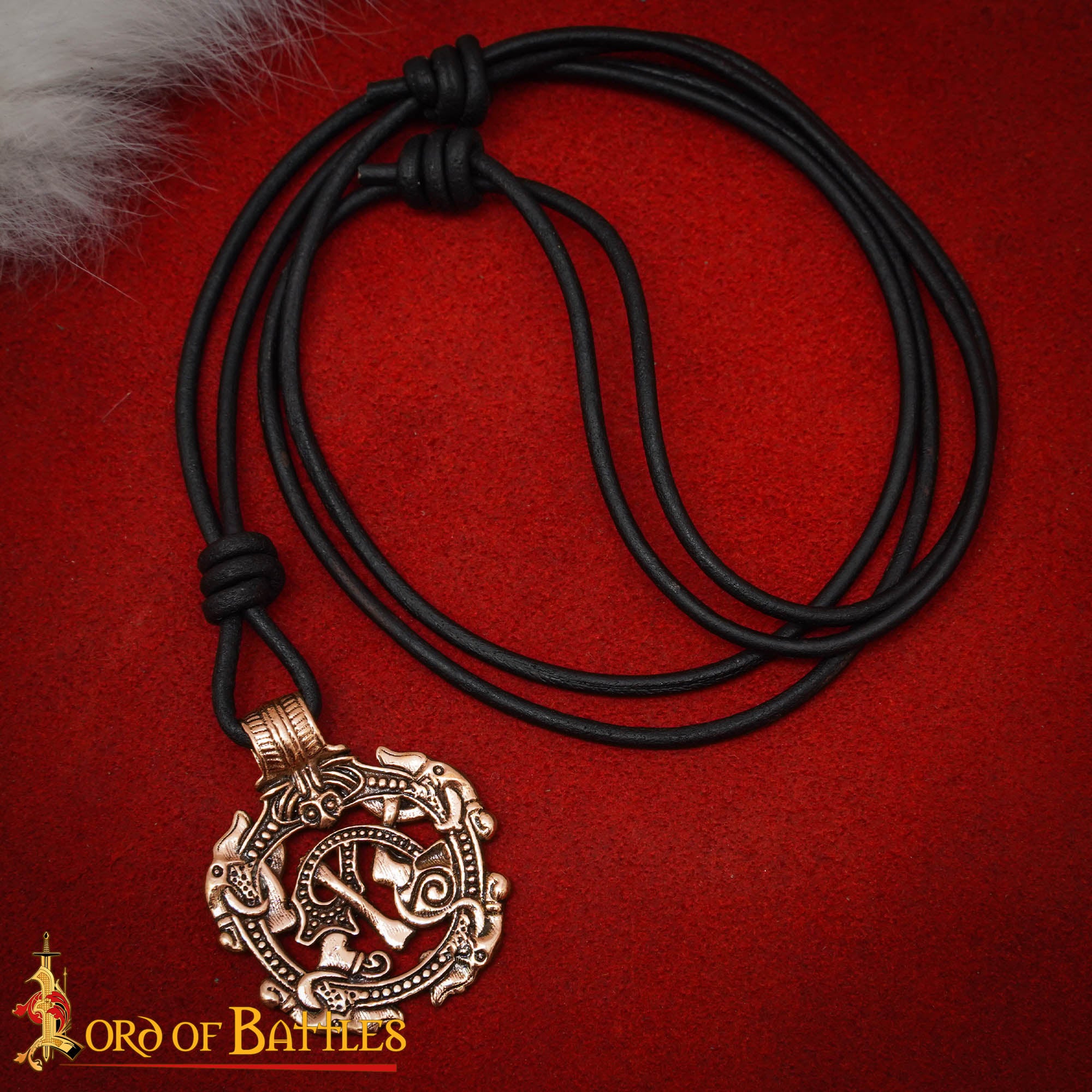 Imagen única de: Colgante Serpiente Vikinga de Bronce