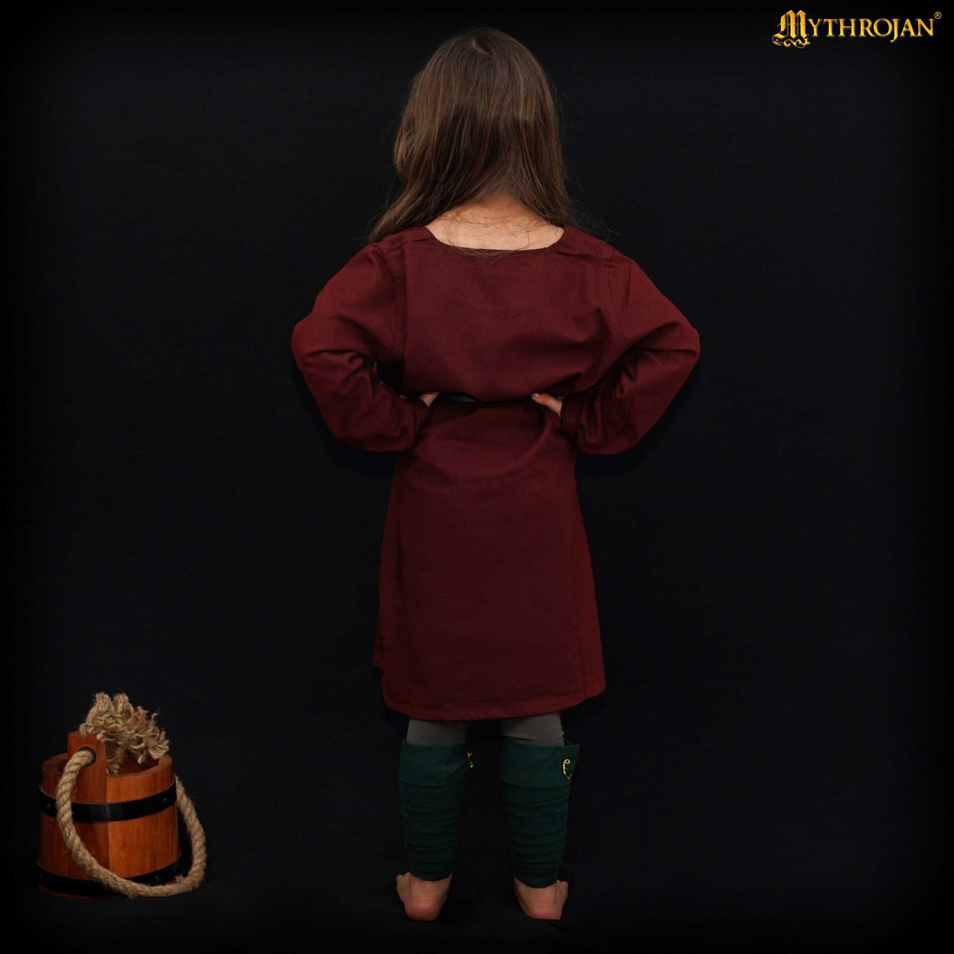Túnica vikinga de algodón — Camisa renacentista nórdica - imagen 17