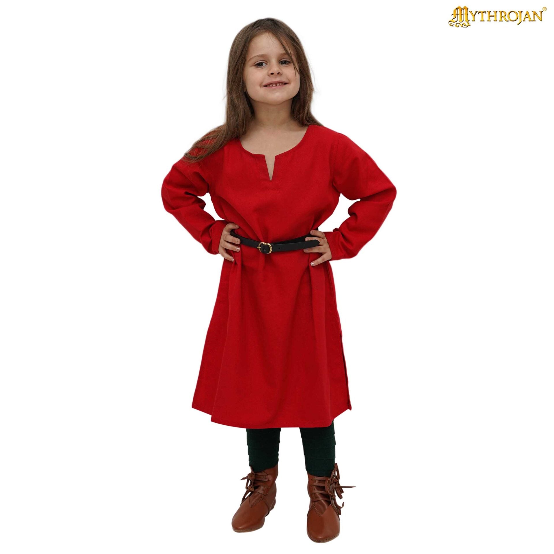 Túnica vikinga de algodón — Camisa renacentista nórdica - imagen 14