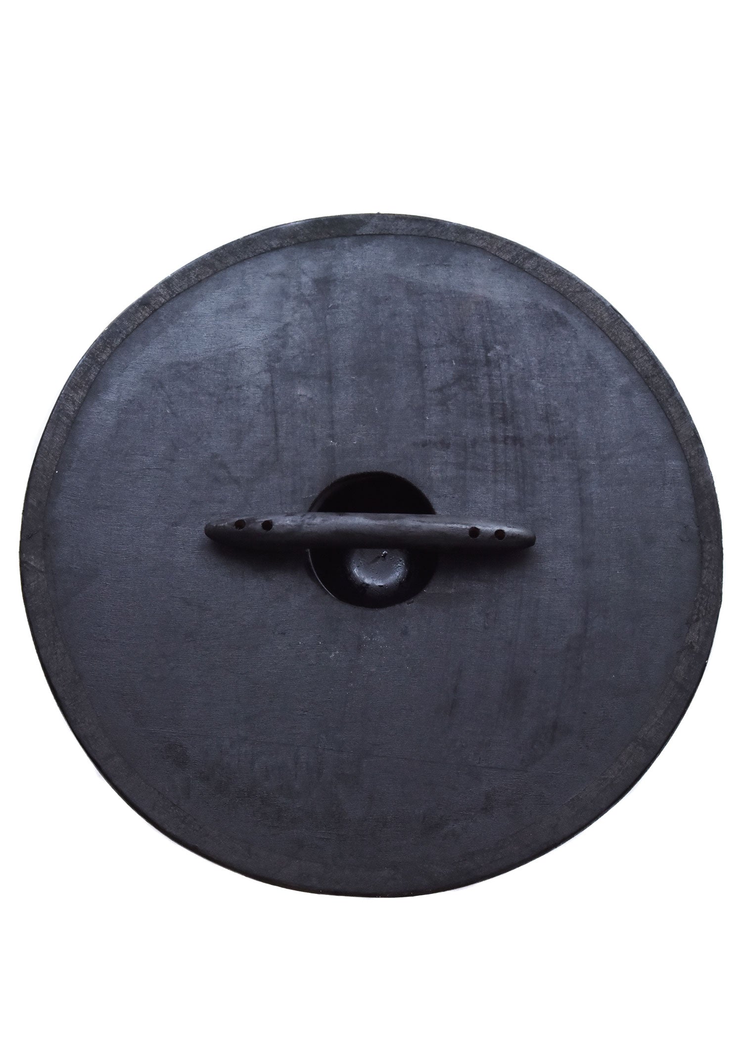 Imagen única de: Escudo Vikingo De 24" Con Motivo De Cuervo Y Triquetras