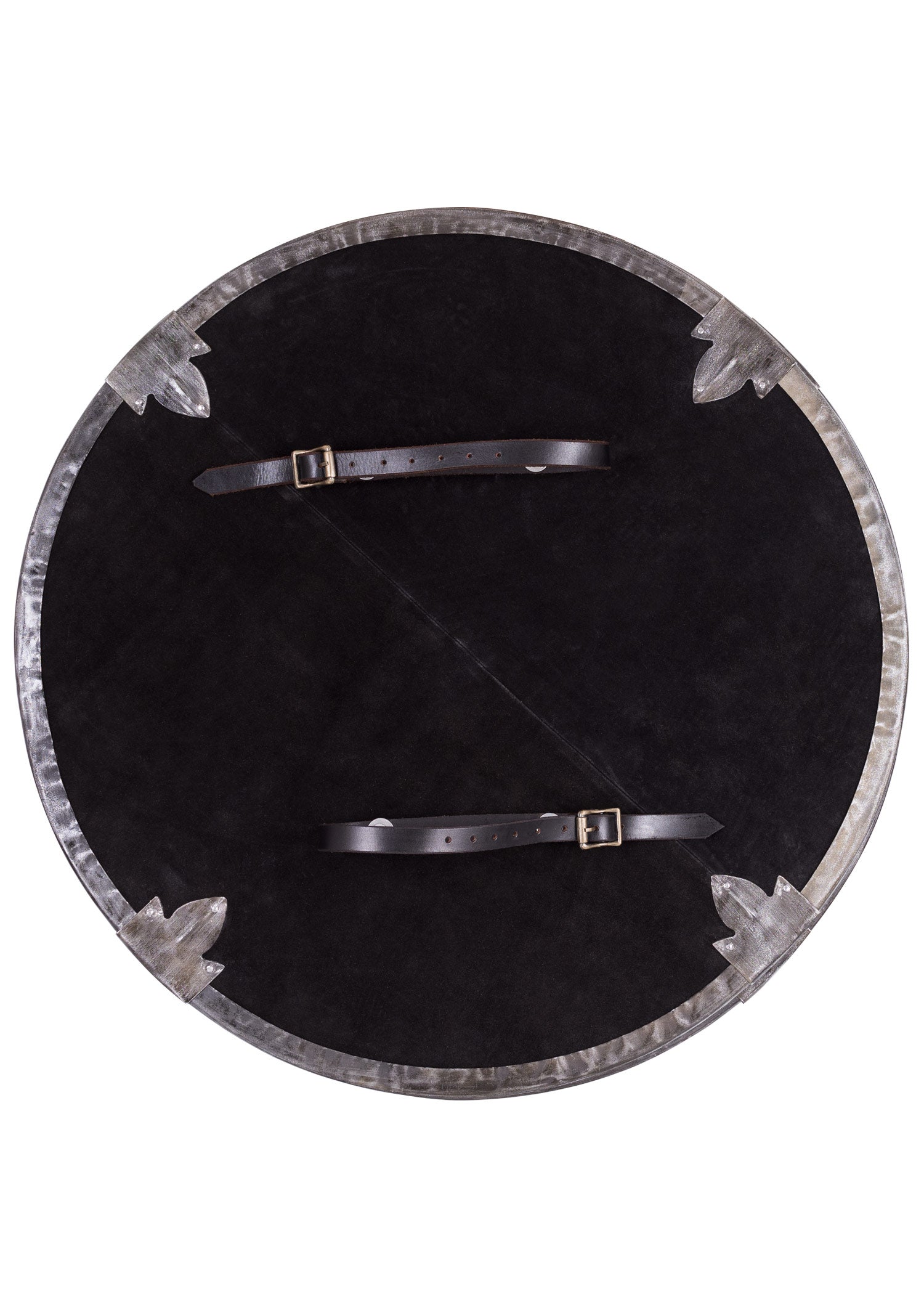 Imagen única de: Cartel Redondo De Madera Con Herrajes De Acero.