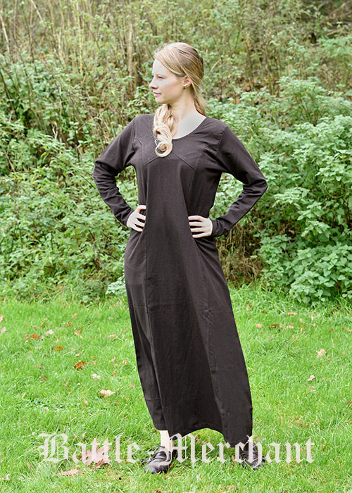 Imagen única de: Vestido Medieval Rebecca, Marrón Oscuro