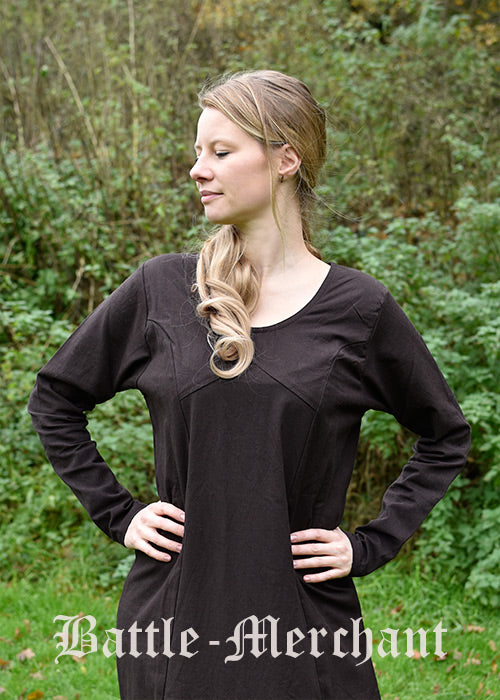Imagen única de: Vestido Medieval Rebecca, Marrón Oscuro