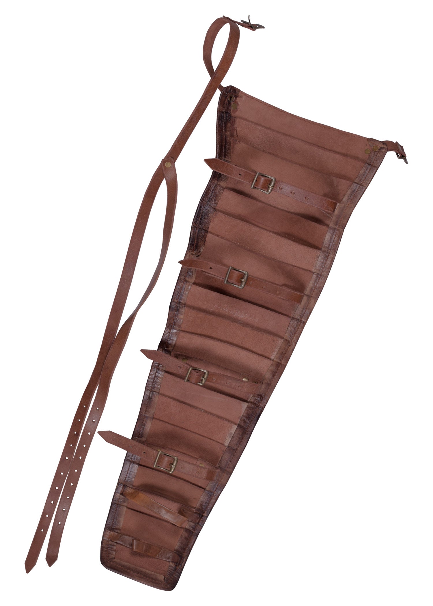 Imagen única de: Guardabrazos De Gladiador Manica Fabricado En Cuero.