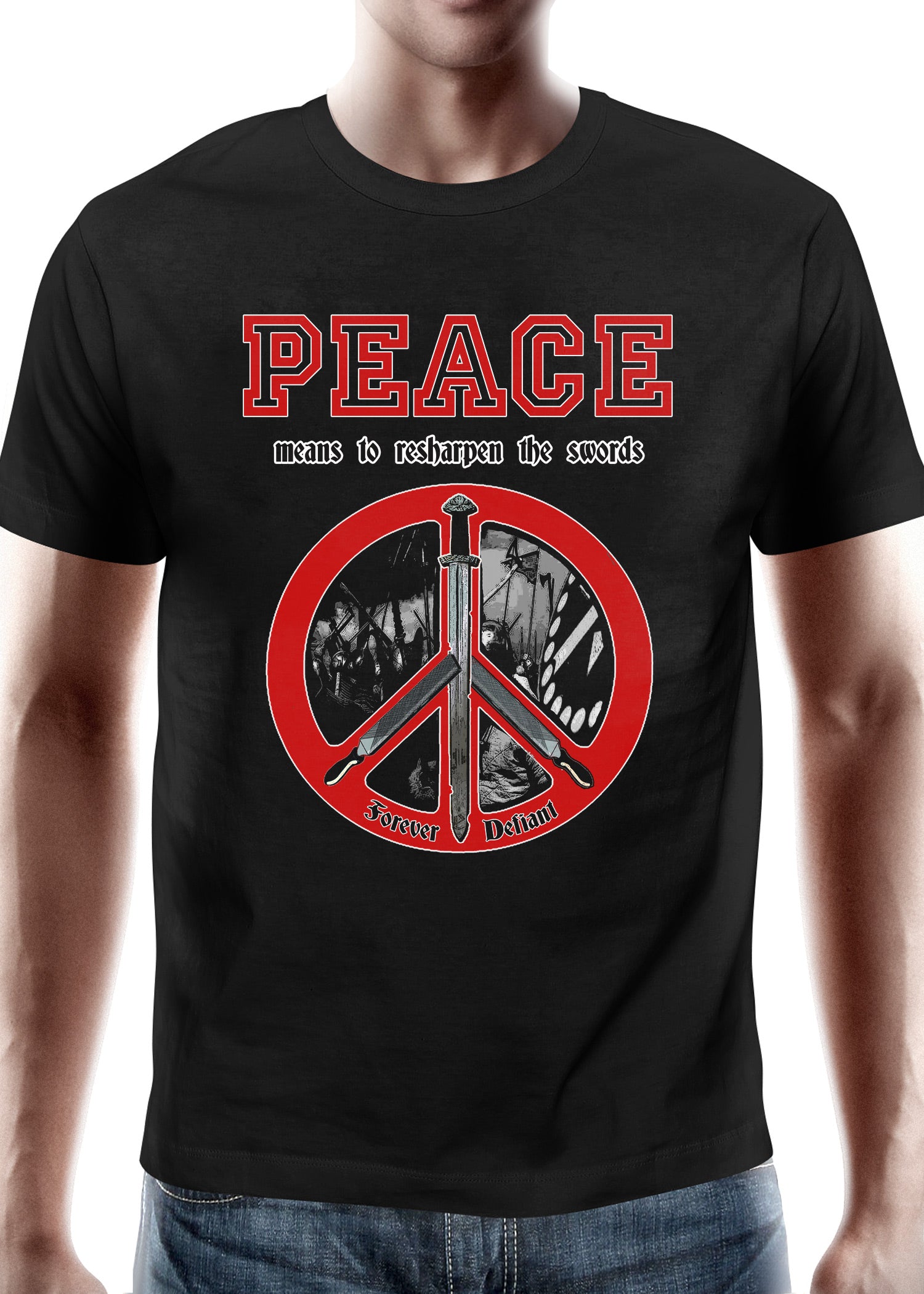 Imagen única de: Camiseta Paz - Significa Reafilar Las Espadas