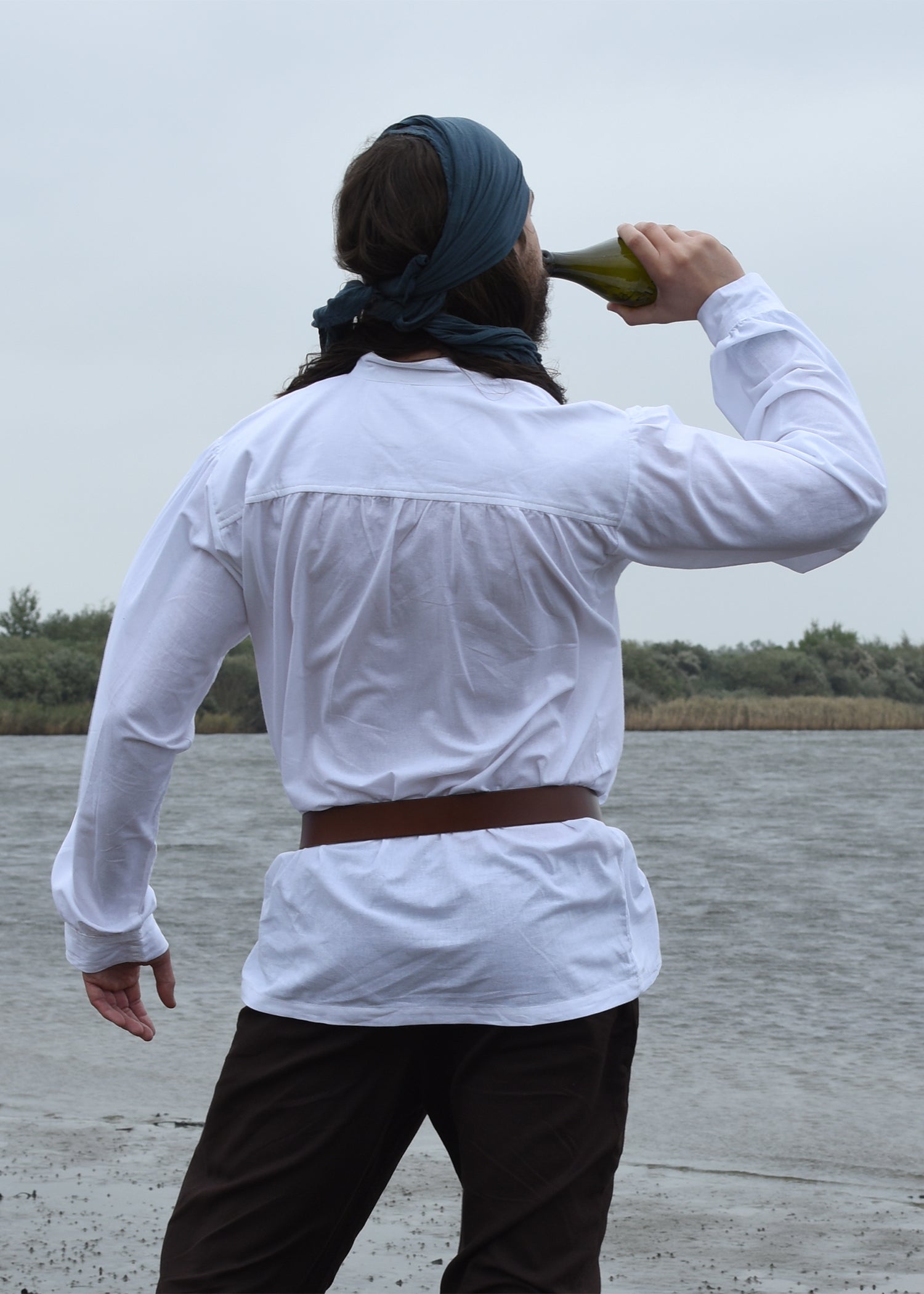 Imagen única de: Camisa Medieval Ludwig, Blanca