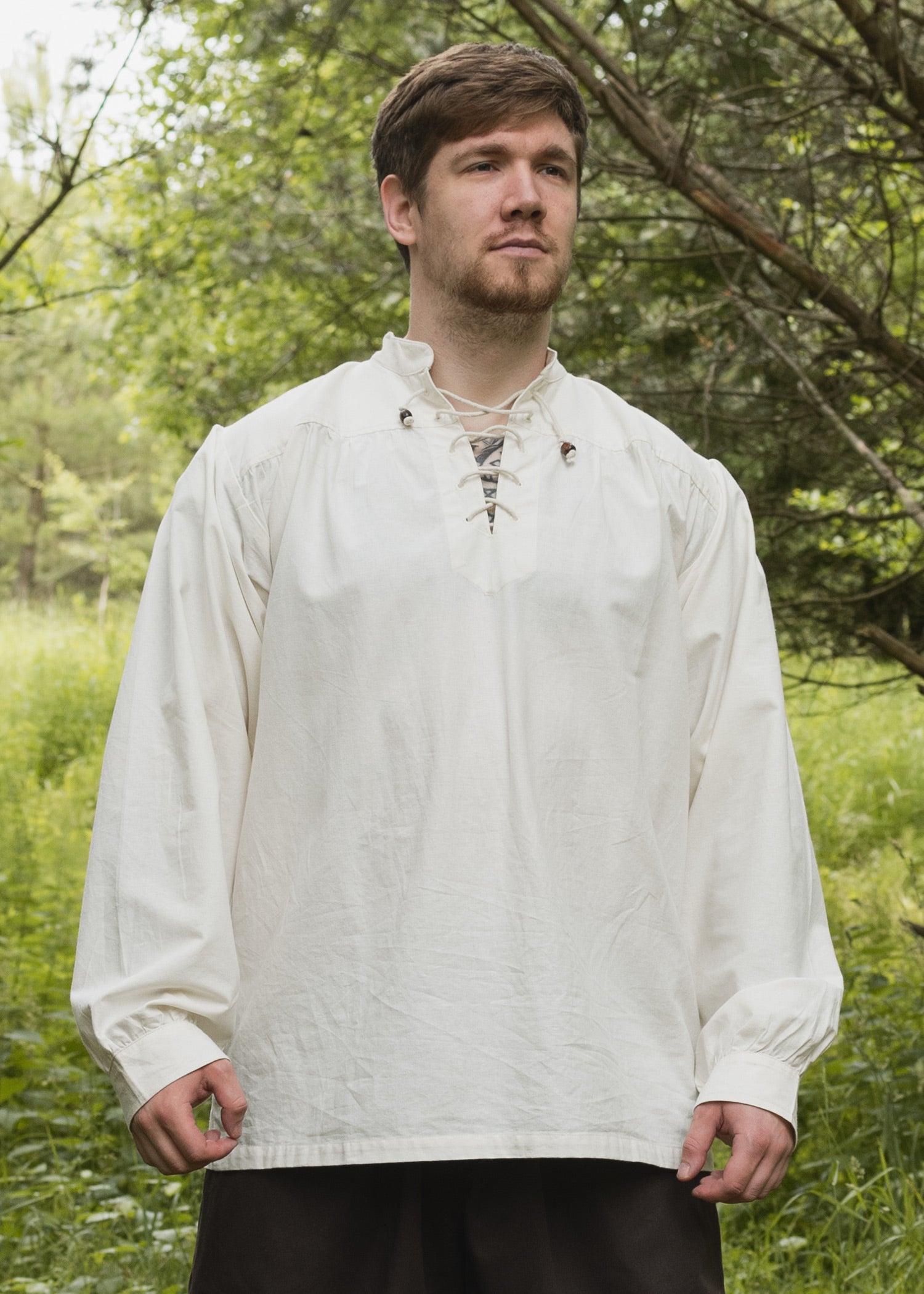 Imagen única de: Camisa Medieval Ludwig, Natural