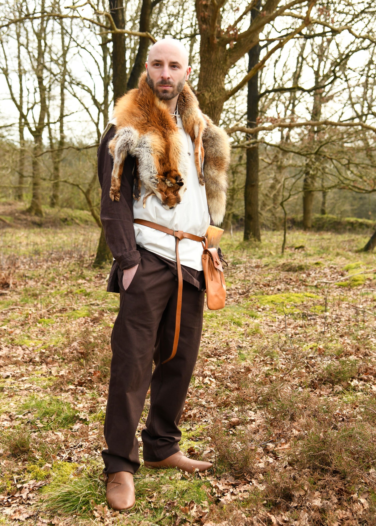 Imagen única de: Pantalón Medieval Sencillo Hagen, Marrón