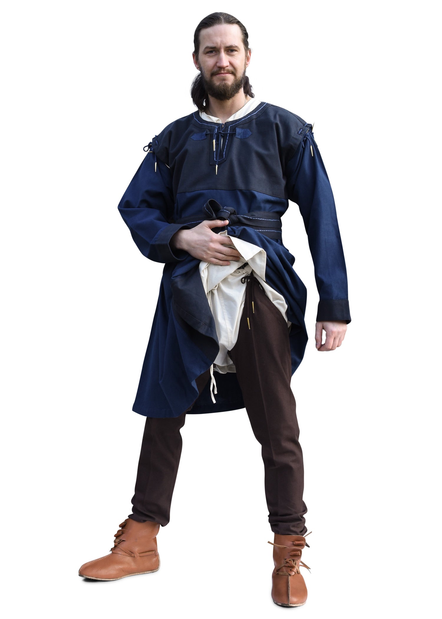 Imagen única de: Calentadores Medievales Con Bandas Nestlé, Marrón