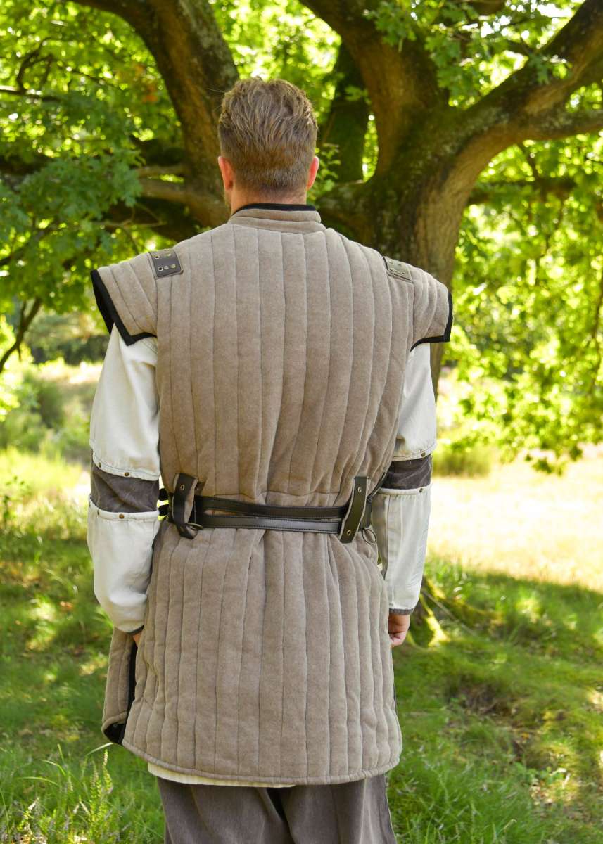 Gambeson Medieval Vari, Marrón-Negro