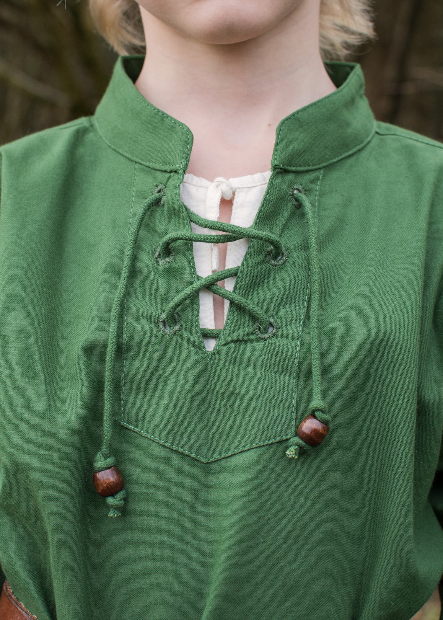 Imagen única de: Camisa Medieval Infantil Colin, Verde