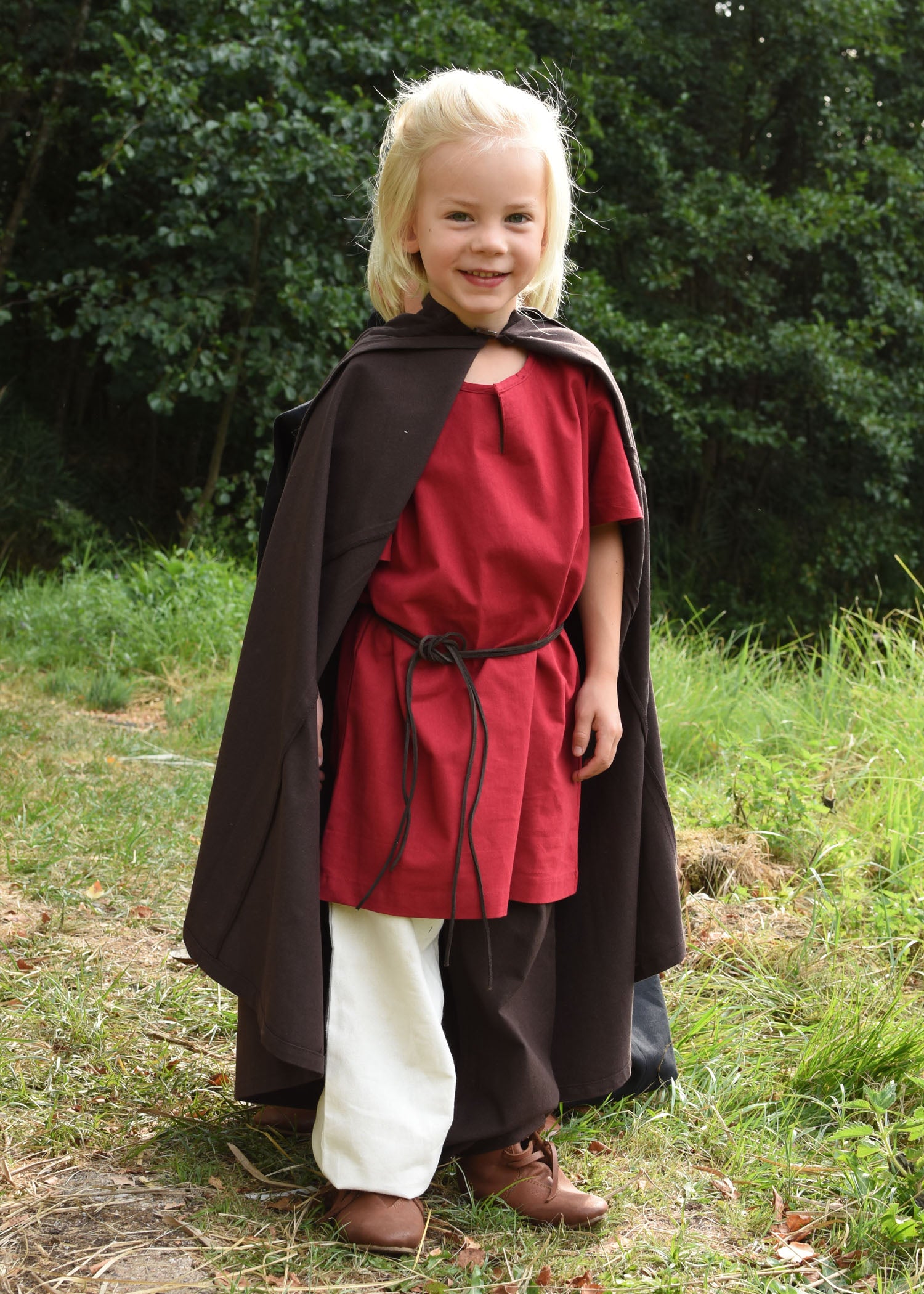 Imagen única de: Pantalón Ancho Medieval Para Niños Thore, Marrón/natural
