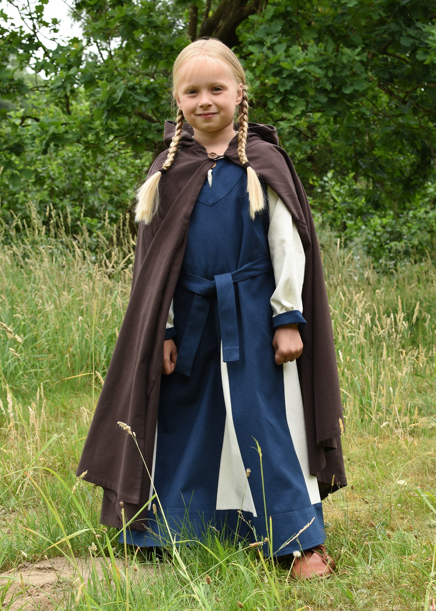 Imagen única de: Manto Medieval Infantil Paul, Marrón