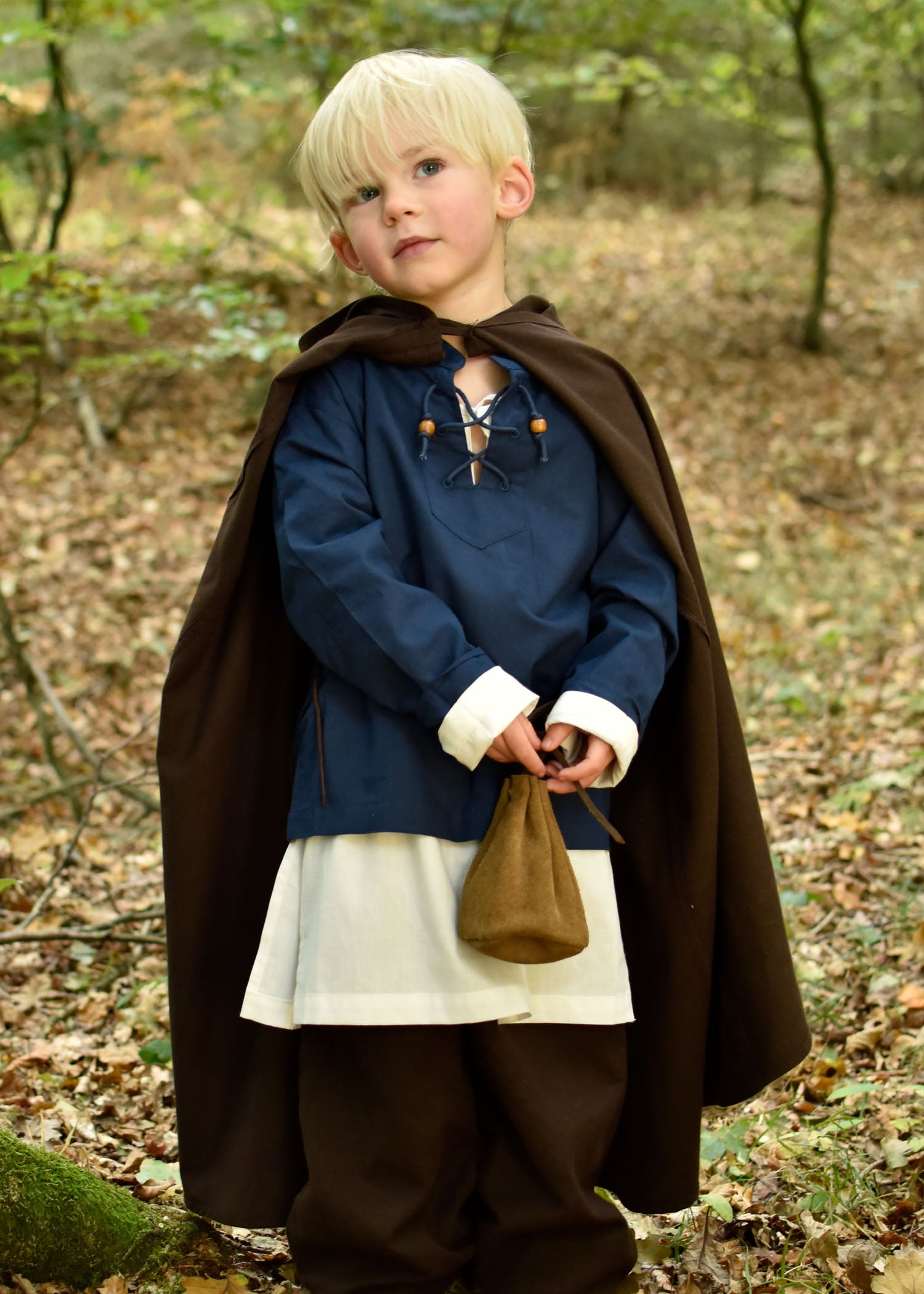 Imagen única de: Manto Medieval Infantil Paul, Marrón