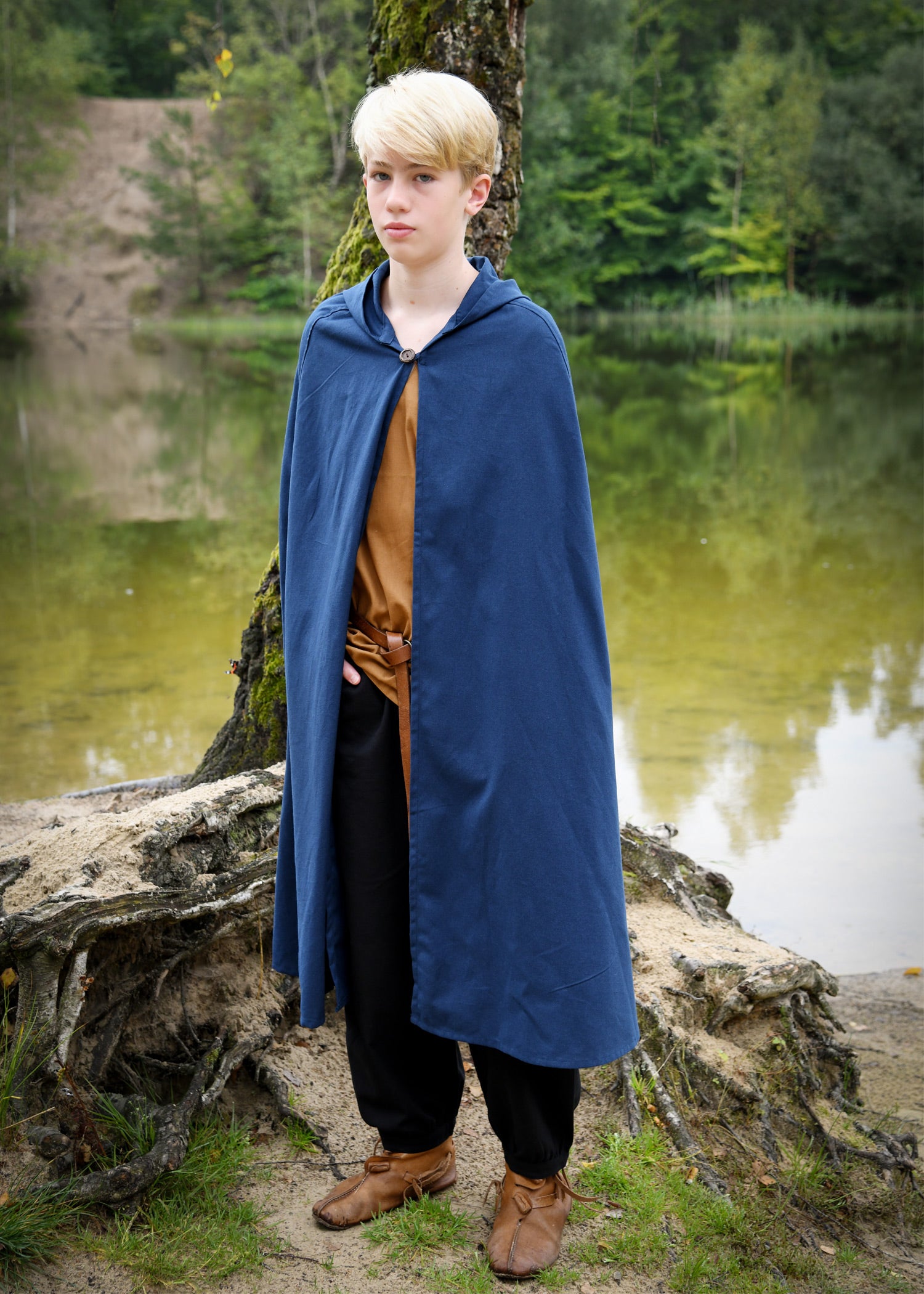 Imagen única de: Manto Medieval Infantil Paul, Azul