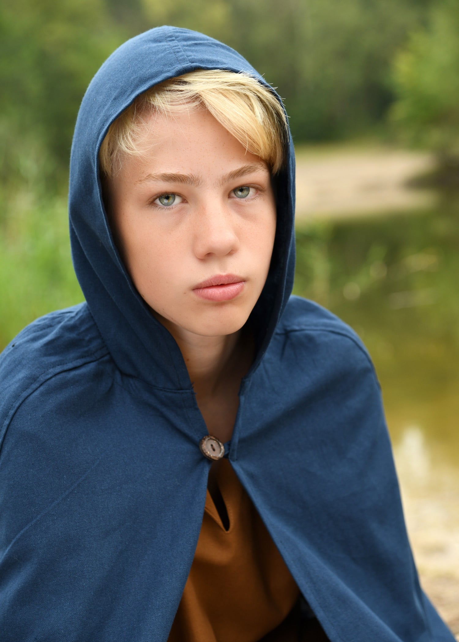 Imagen única de: Manto Medieval Infantil Paul, Azul