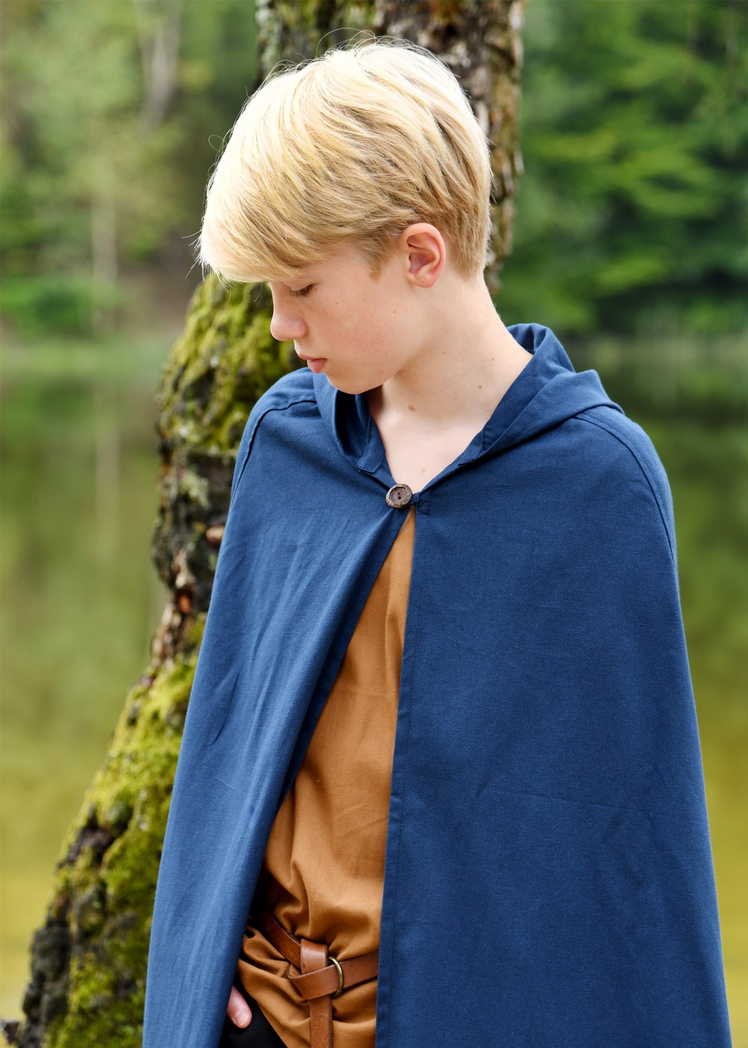 Imagen única de: Manto Medieval Infantil Paul, Azul