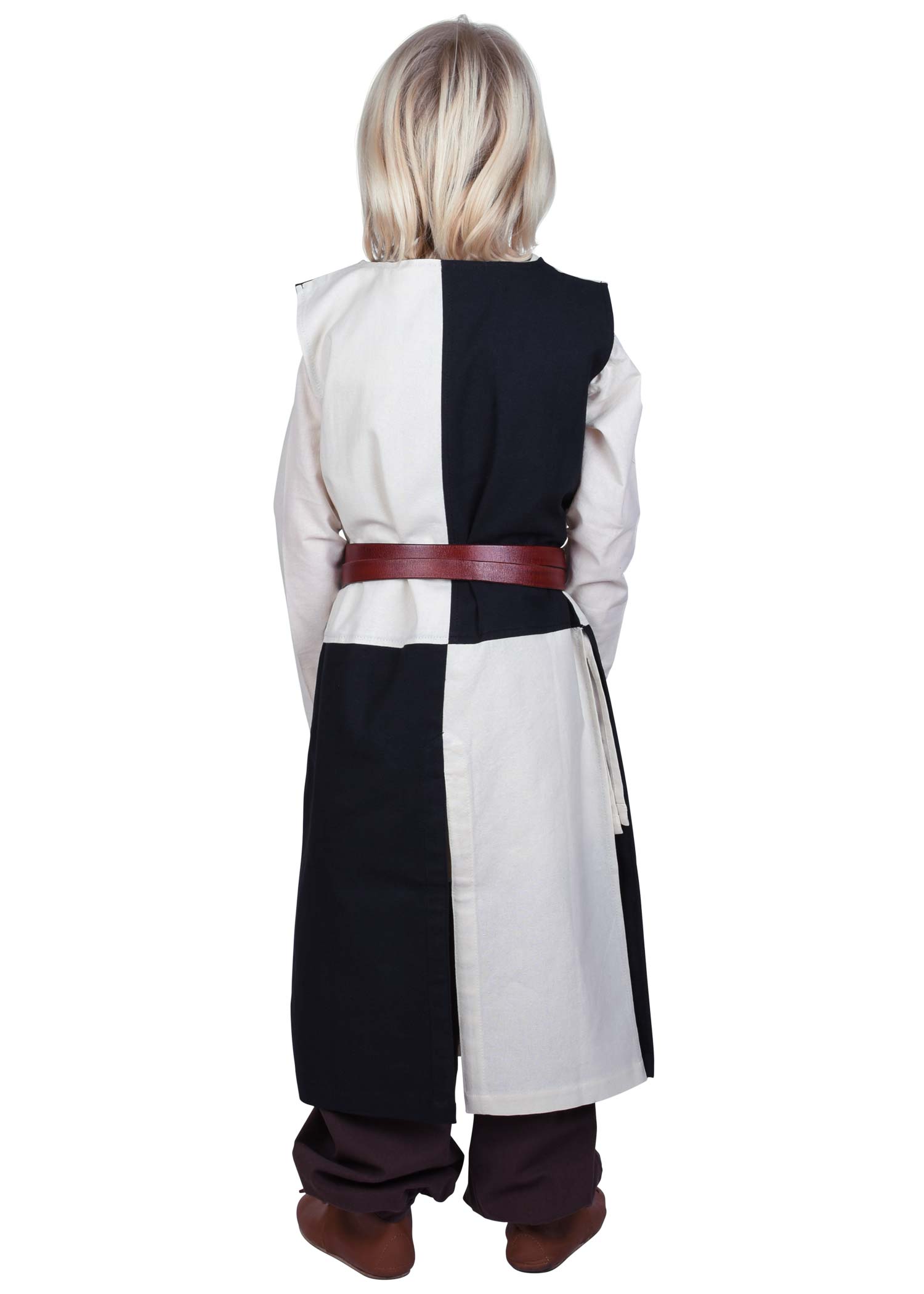 Imagen única de: Túnica Infantil Lucas, Mi-parti, Natural/negro