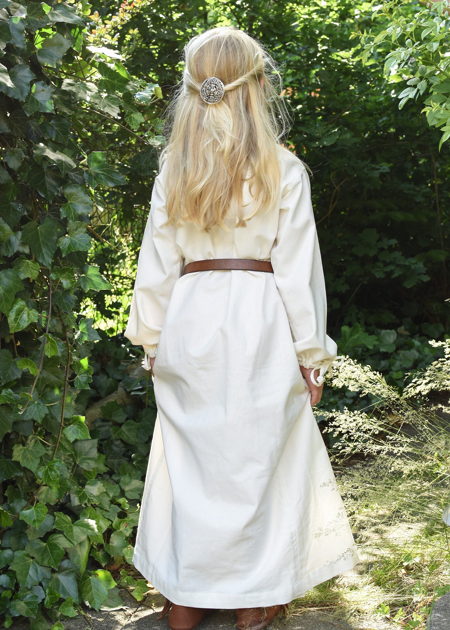 Imagen única de: Vestido Medieval Infantil, Camisola Ana, Natural.