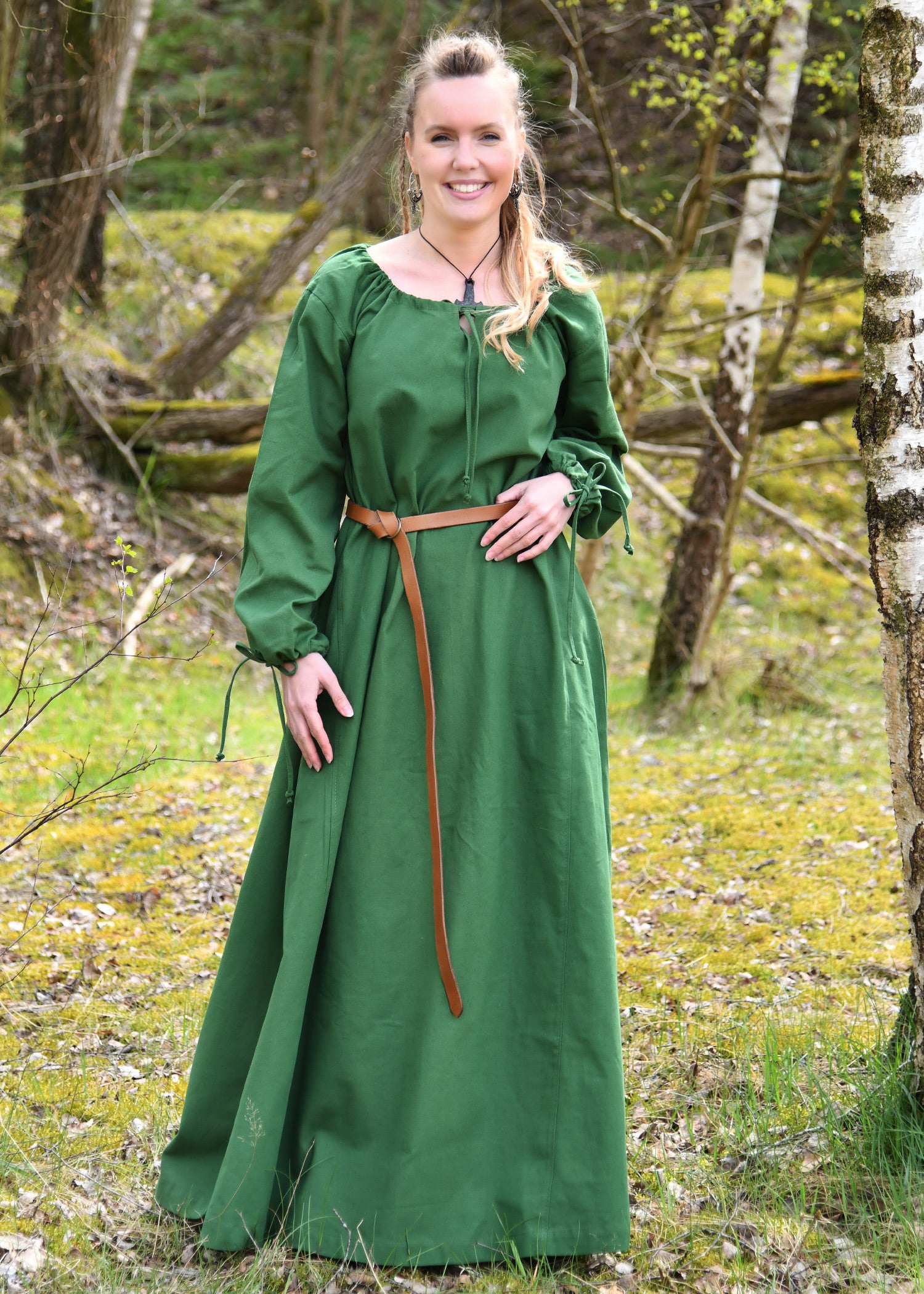 Imagen única de: Vestido Medieval, Vestido Interior Ana, Verde