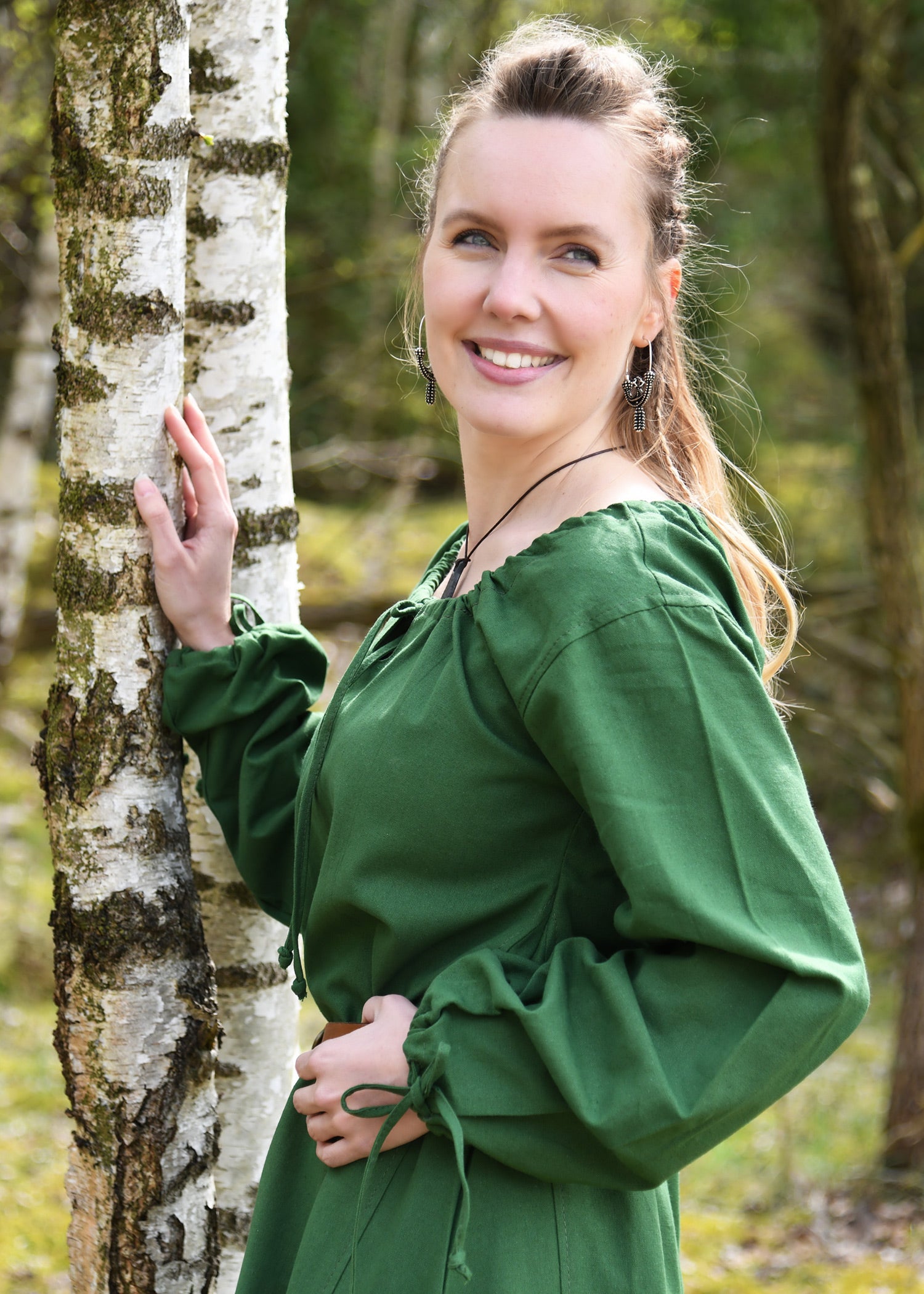 Imagen única de: Vestido Medieval, Vestido Interior Ana, Verde