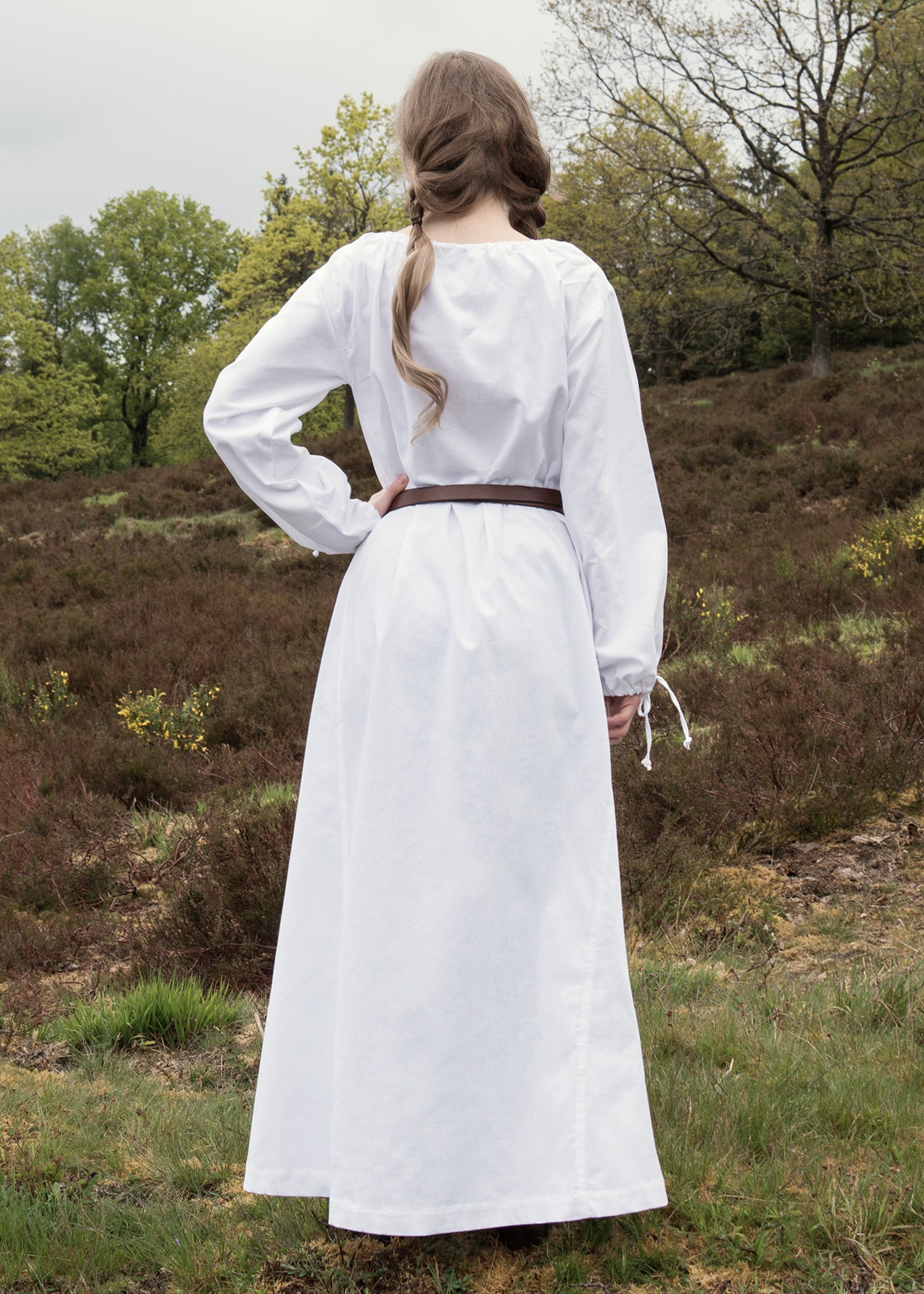 Imagen única de: Vestido Medieval, Vestido Interior Ana, Blanco.