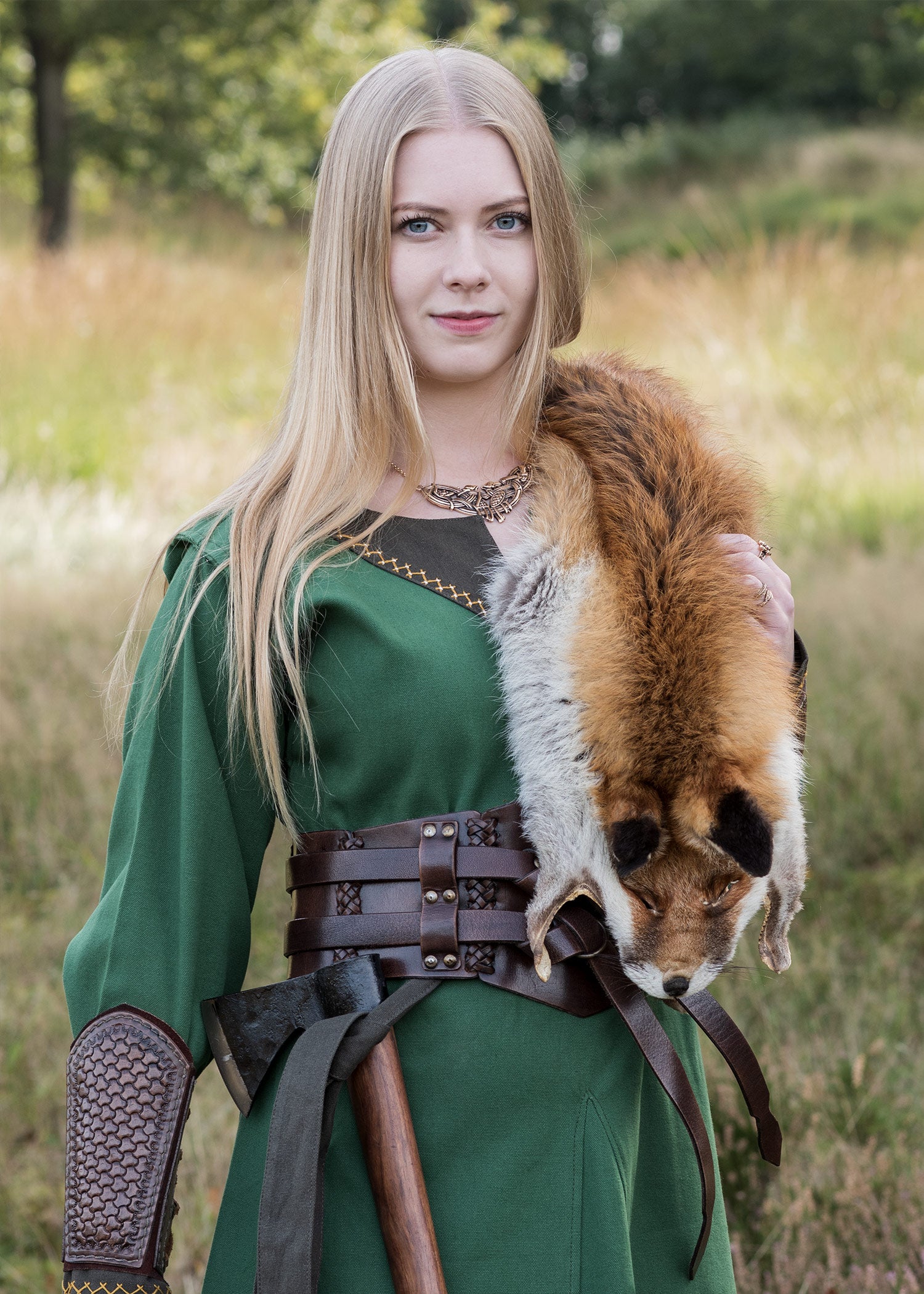 Imagen única de: Vestido Vikingo Jonah, Verde